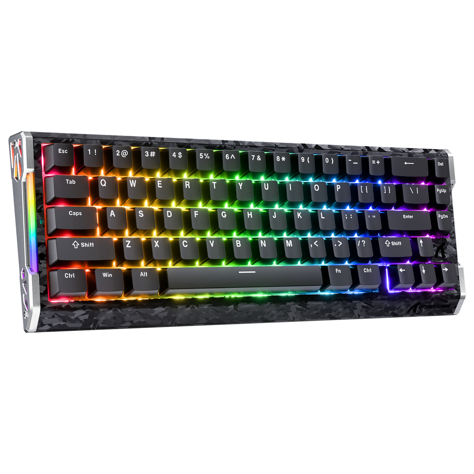 Teclado ATTACK SHARK R68 HE Rapid Trigger com Switch Magnético em Fibra de Carbono