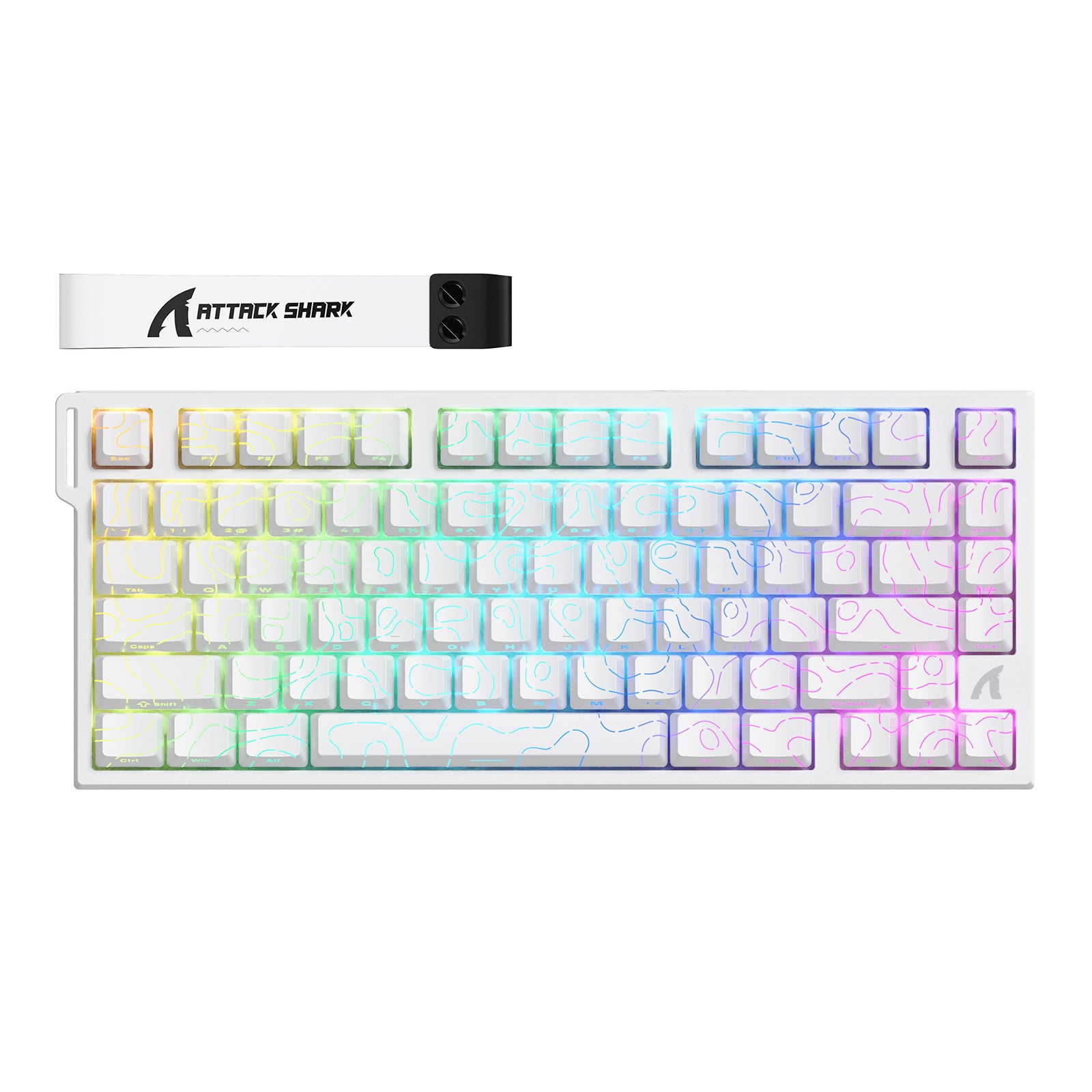 Teclado ATTACK SHARK R82 HE Rapid Trigger com Switch Magnético e RT de 0,005MM