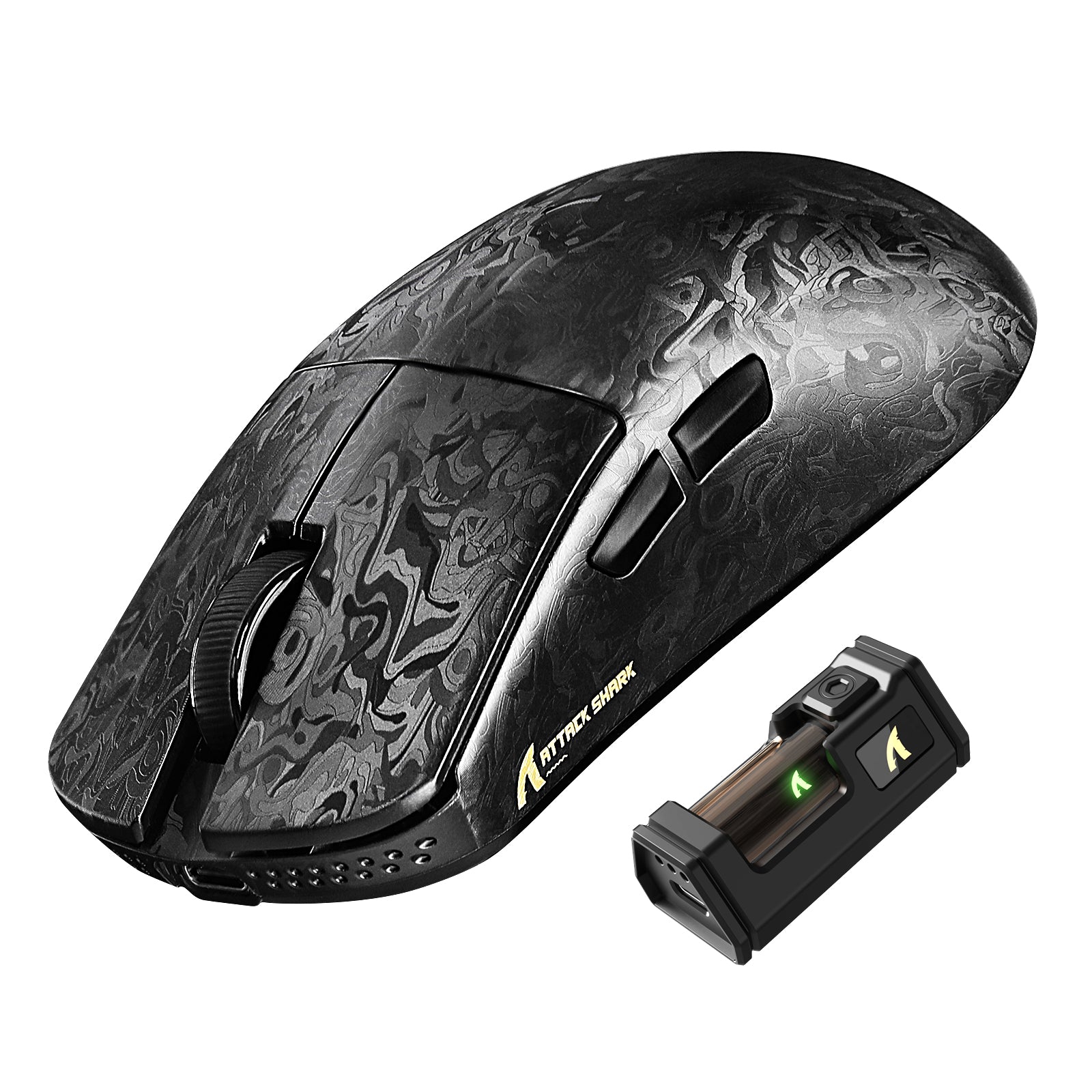 Mouse Gamer Sem Fio ATTACK SHARK R11 ULTRA Fibra de Carbono 8K PAW3950MAX