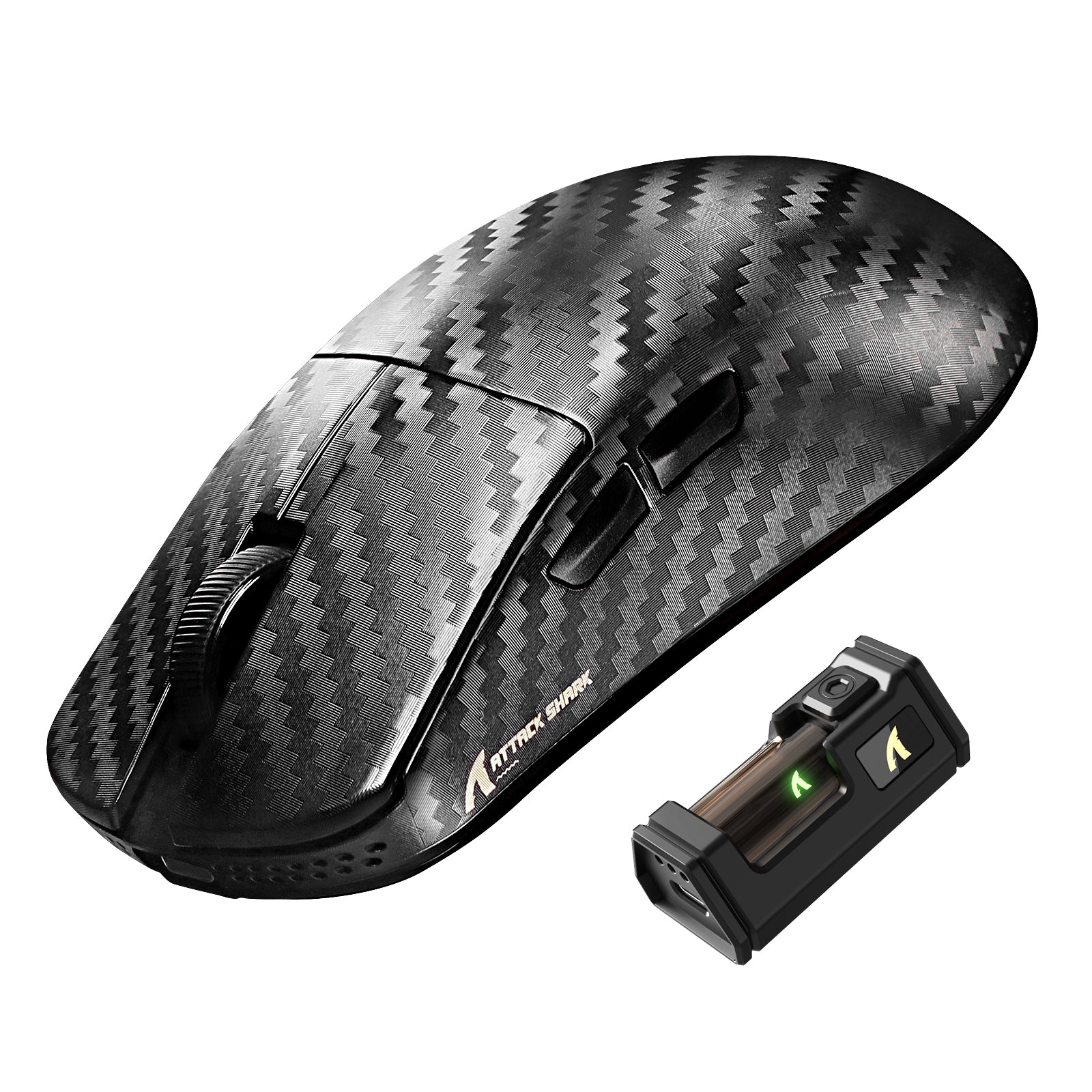 Mouse Gamer Sem Fio ATTACK SHARK R11 ULTRA Fibra de Carbono 8K PAW3950MAX