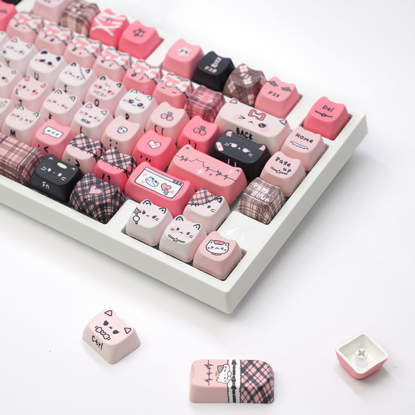 ATTACK SHARK SK05 118/119 teclas, keycaps de PBT, MOA, ANSI