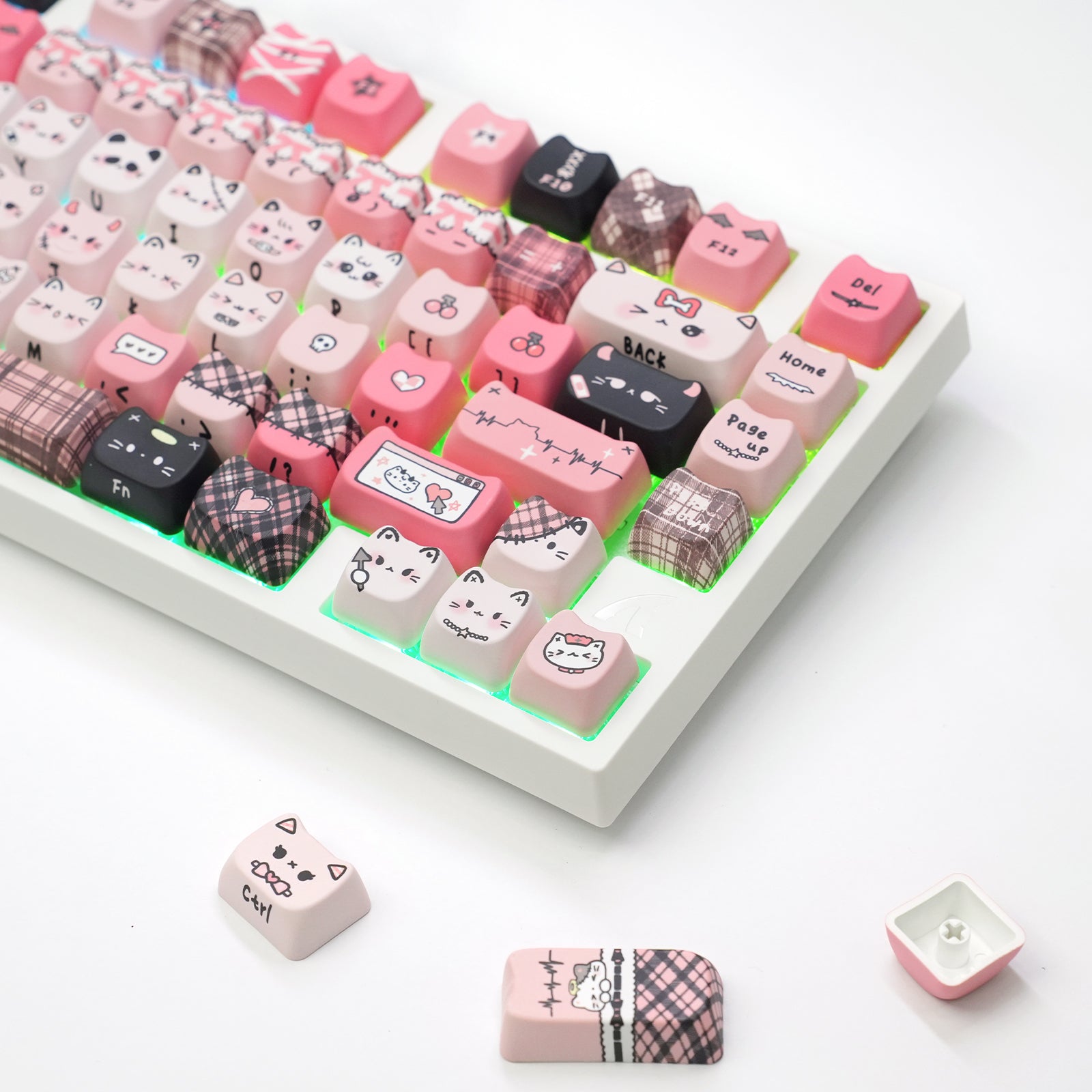 ATTACK SHARK SK05 118/119 teclas, keycaps de PBT, MOA, ANSI