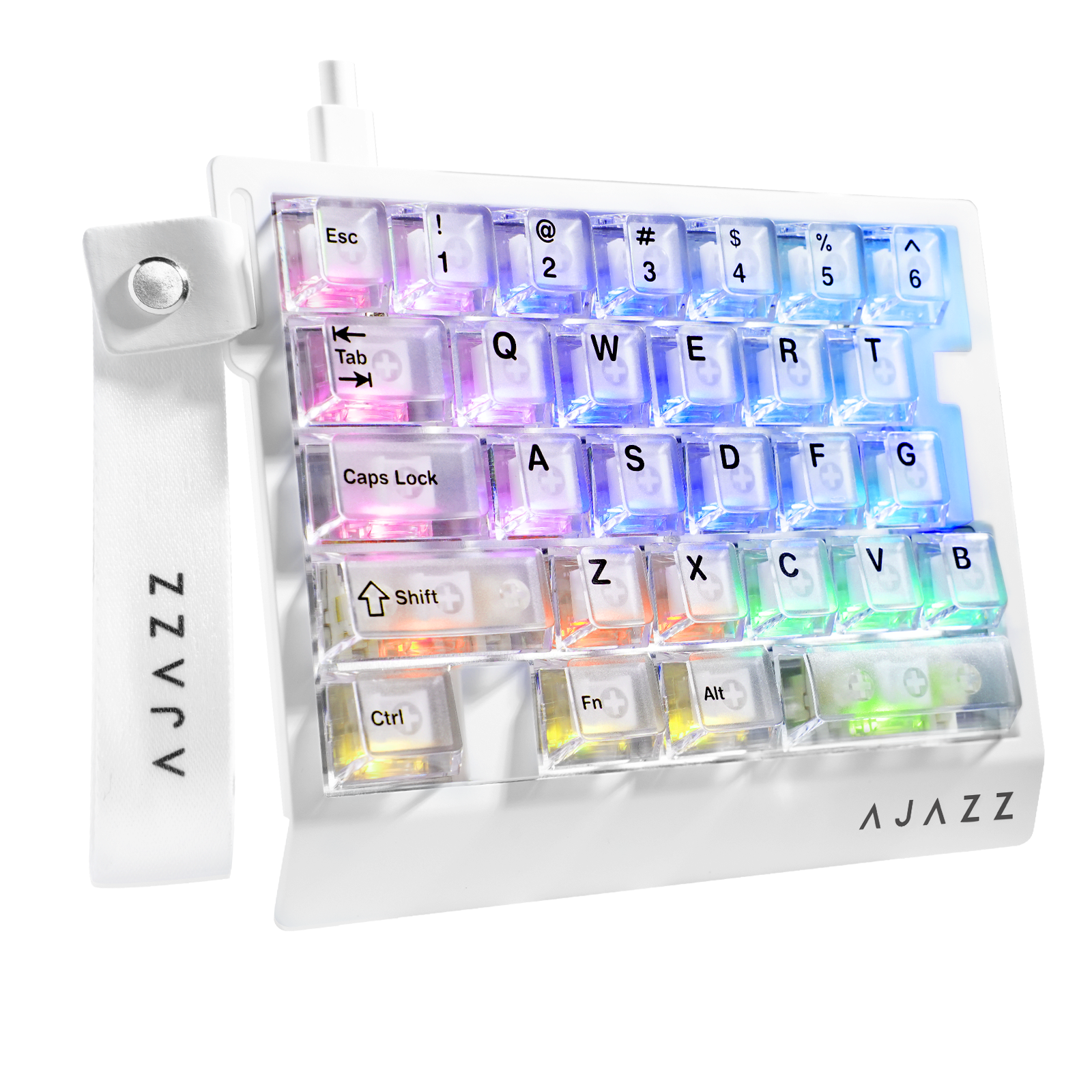 Teclado Gamer com Fio para Uma Mão ATTACK SHARK X AJAZZ AK029