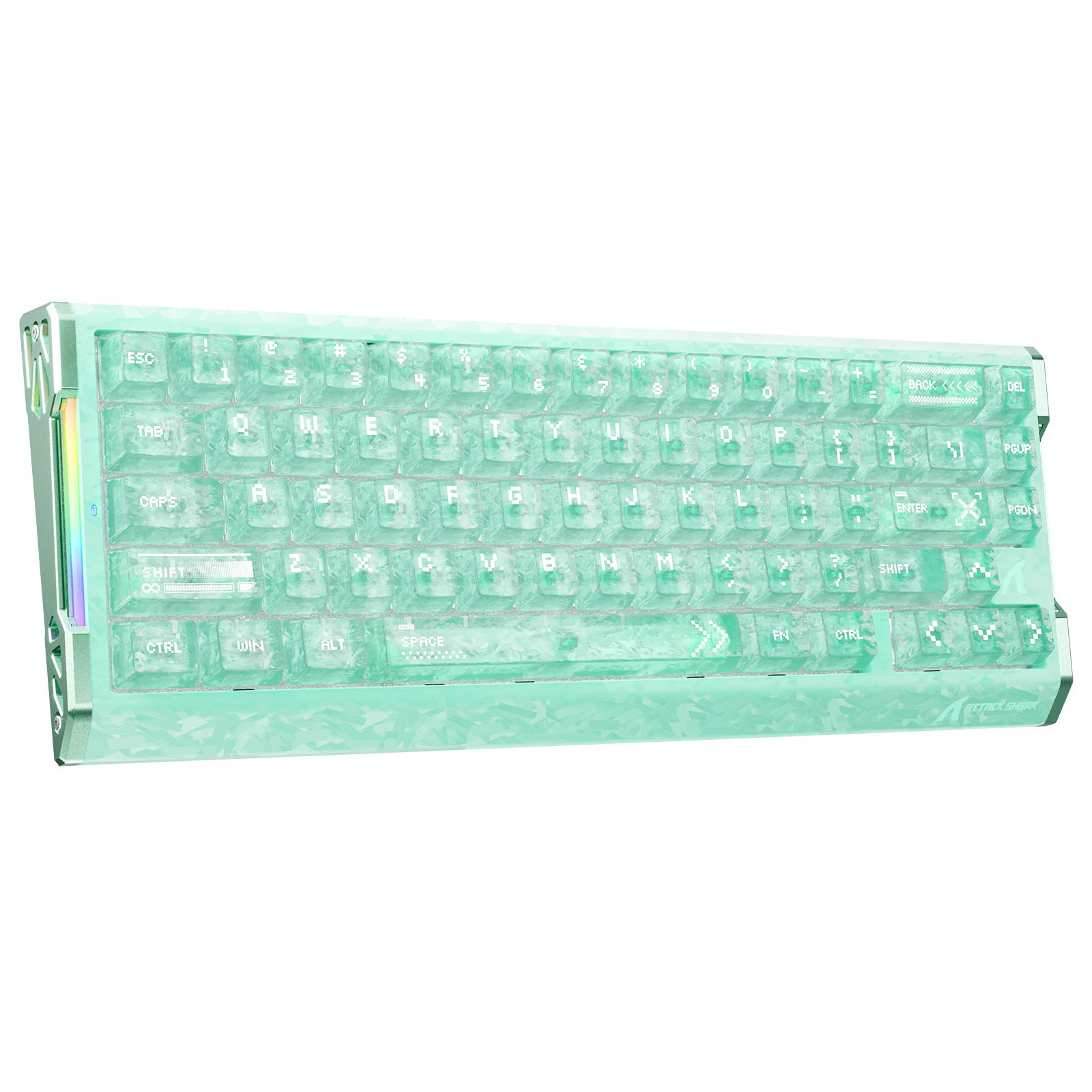 Teclado ATTACK SHARK R68 HE Rapid Trigger com Switch Magnético em Fibra de Carbono