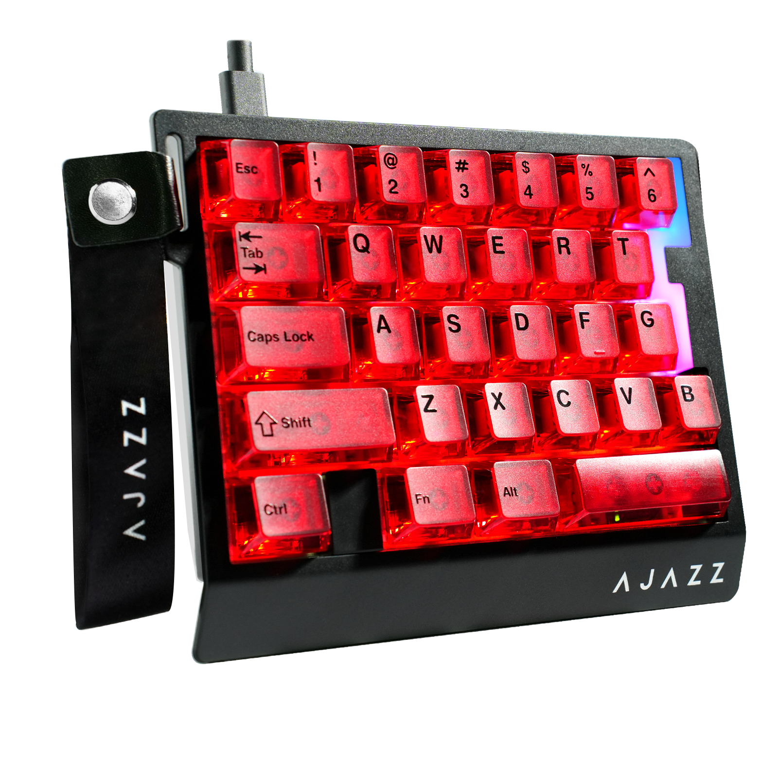 Teclado Gamer com Fio para Uma Mão ATTACK SHARK X AJAZZ AK029