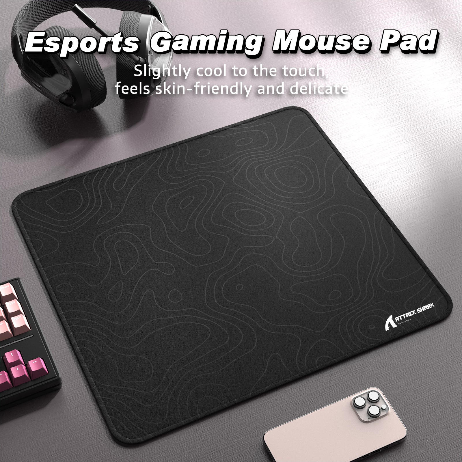 ATTACK SHARK CM02 Mousepad Gamer eSport (450x400x4 MM)