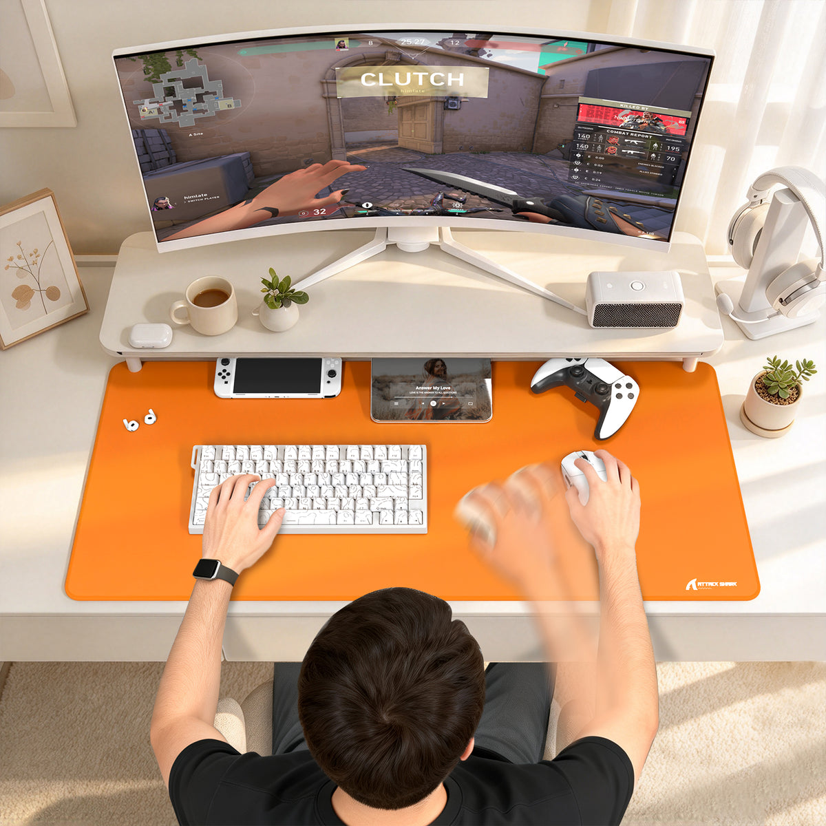 Mousepad Gamer eSport ATTACK SHARK CM02PRO (900x400x4 MM)