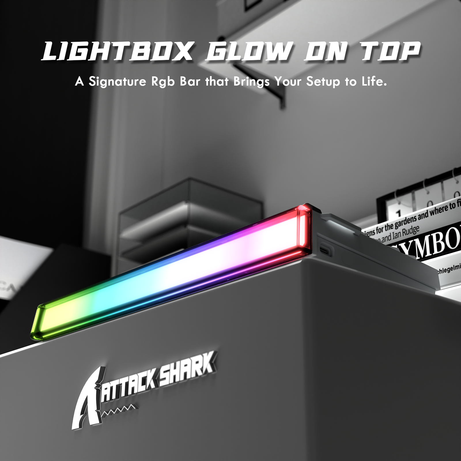 Teclado Mecânico ATTACK SHARK R85 HE Rapid Trigger com Switch Magnético e Custom Lightbox