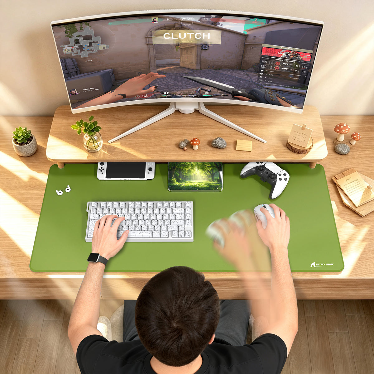 Mousepad Gamer eSport ATTACK SHARK CM02PRO (900x400x4 MM)
