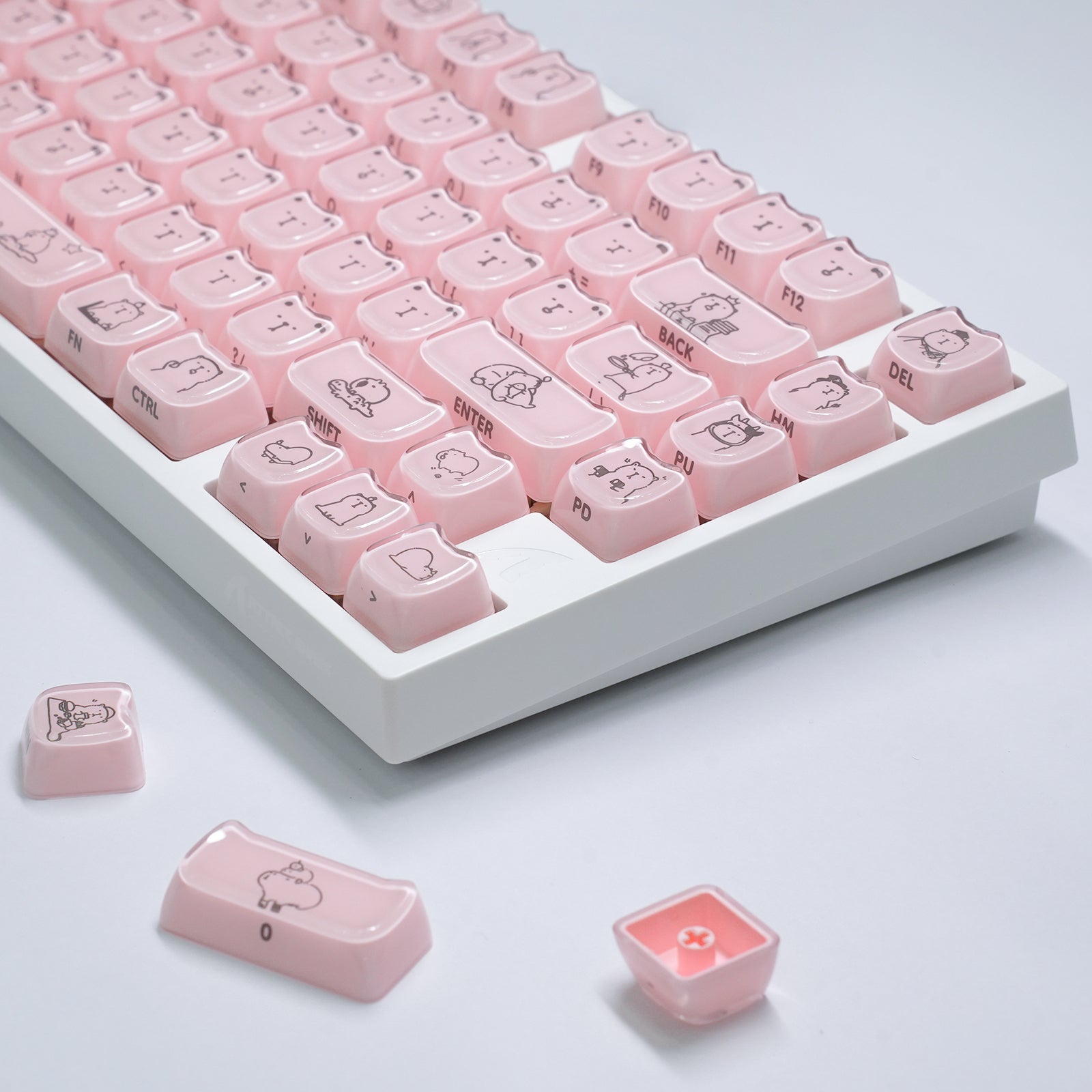 ATTACK SHARK SK05 118/119 teclas, keycaps de PBT, MOA, ANSI