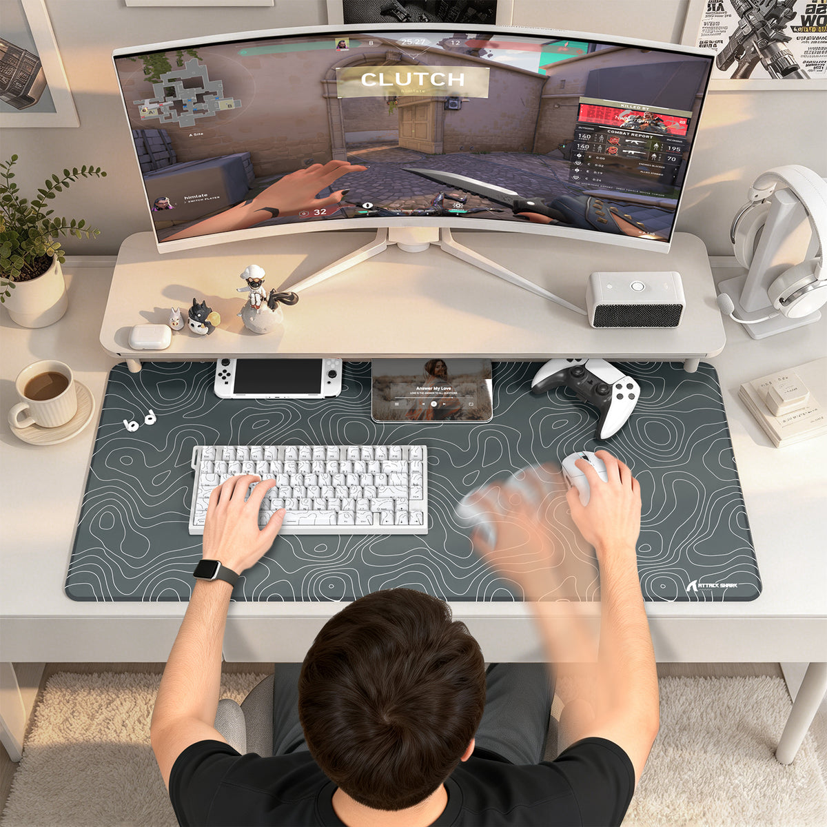 Mousepad Gamer eSport ATTACK SHARK CM02PRO (900x400x4 MM)