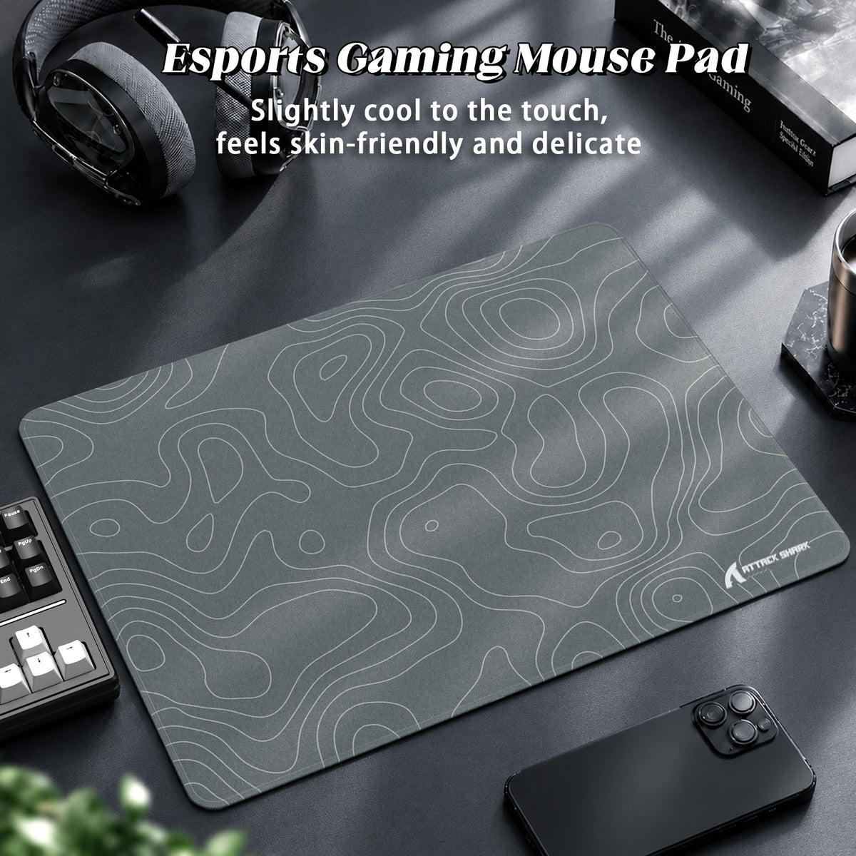 Mousepad gamer eSport ATTACK SHARK CM02SE (405x305x4 MM)