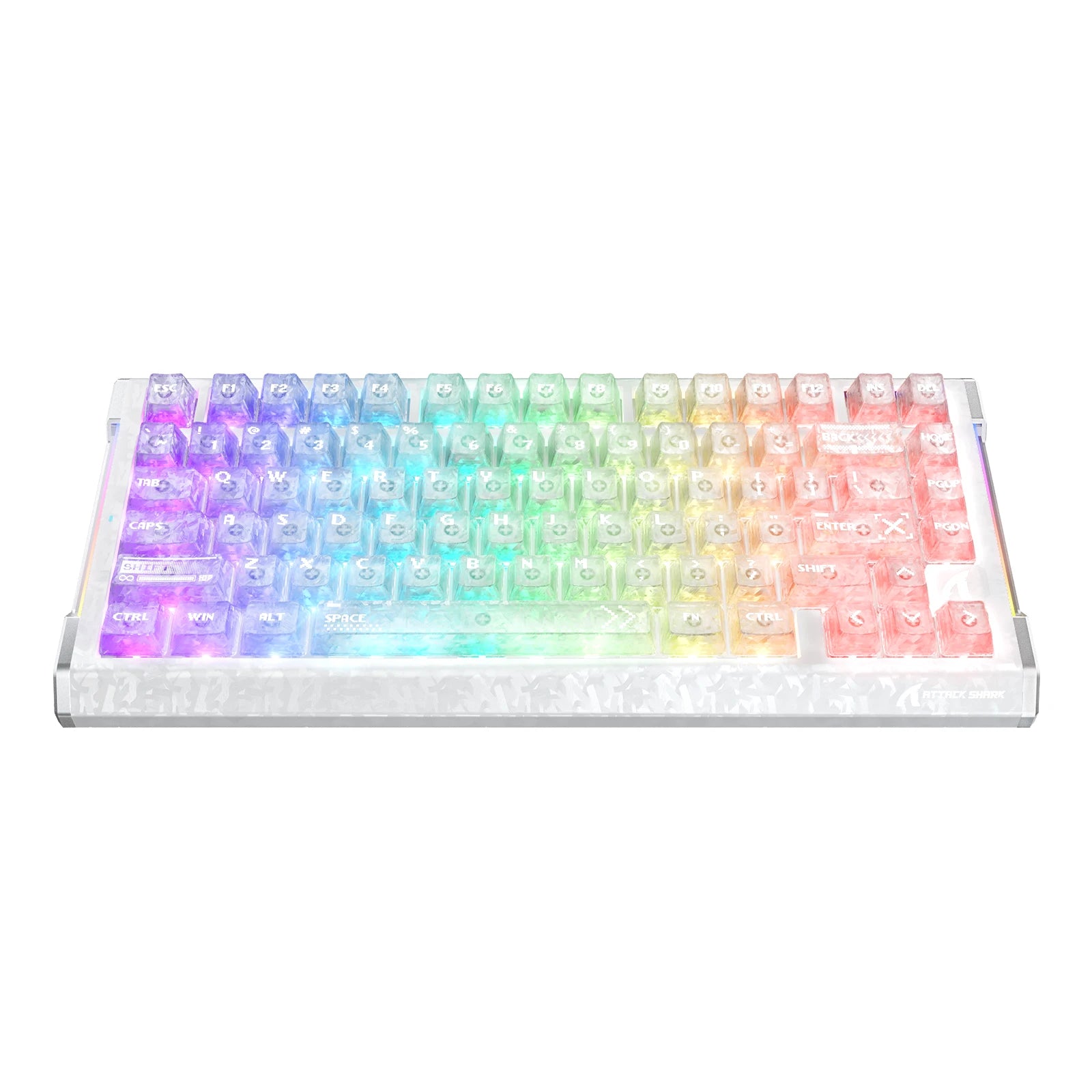 ATTACK SHARK R86 HE Teclado de fibra de carbono com acionamento rápido e switches magnéticos