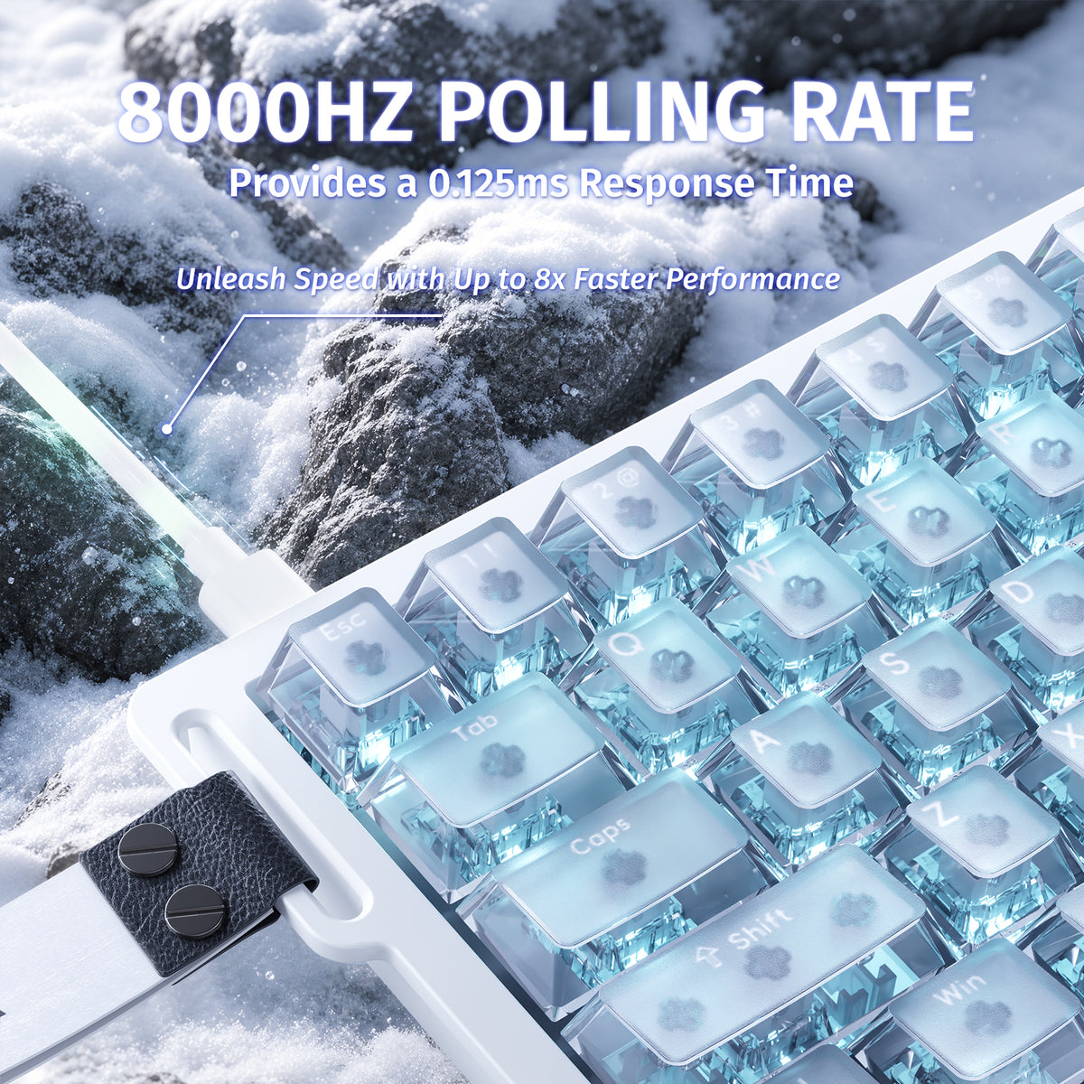 ATTACK SHARK X68 HE Teclado Rapid Trigger com Switch Magnético