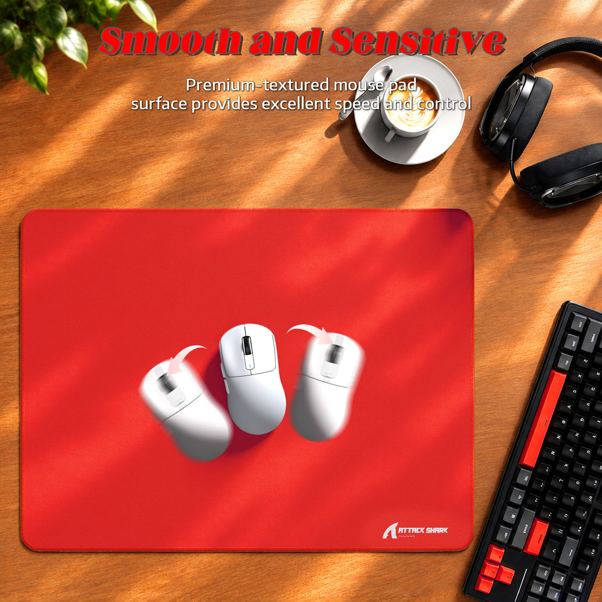 Mousepad gamer eSport ATTACK SHARK CM02SE (405x305x4 MM)