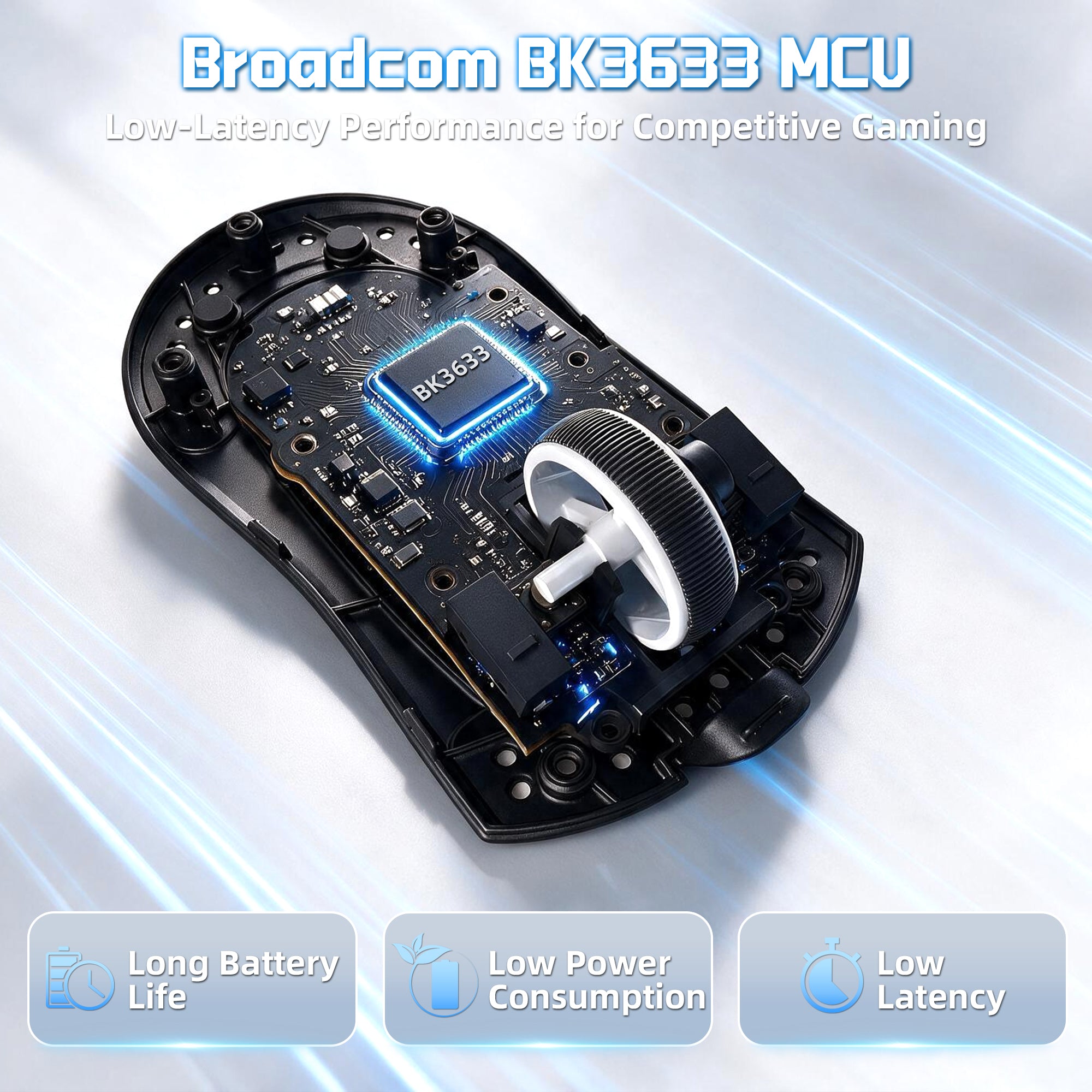 Mouse Gamer Sem Fio ATTACK SHARK X11 PRO V2 com Dock de Carregamento e Tela TFT