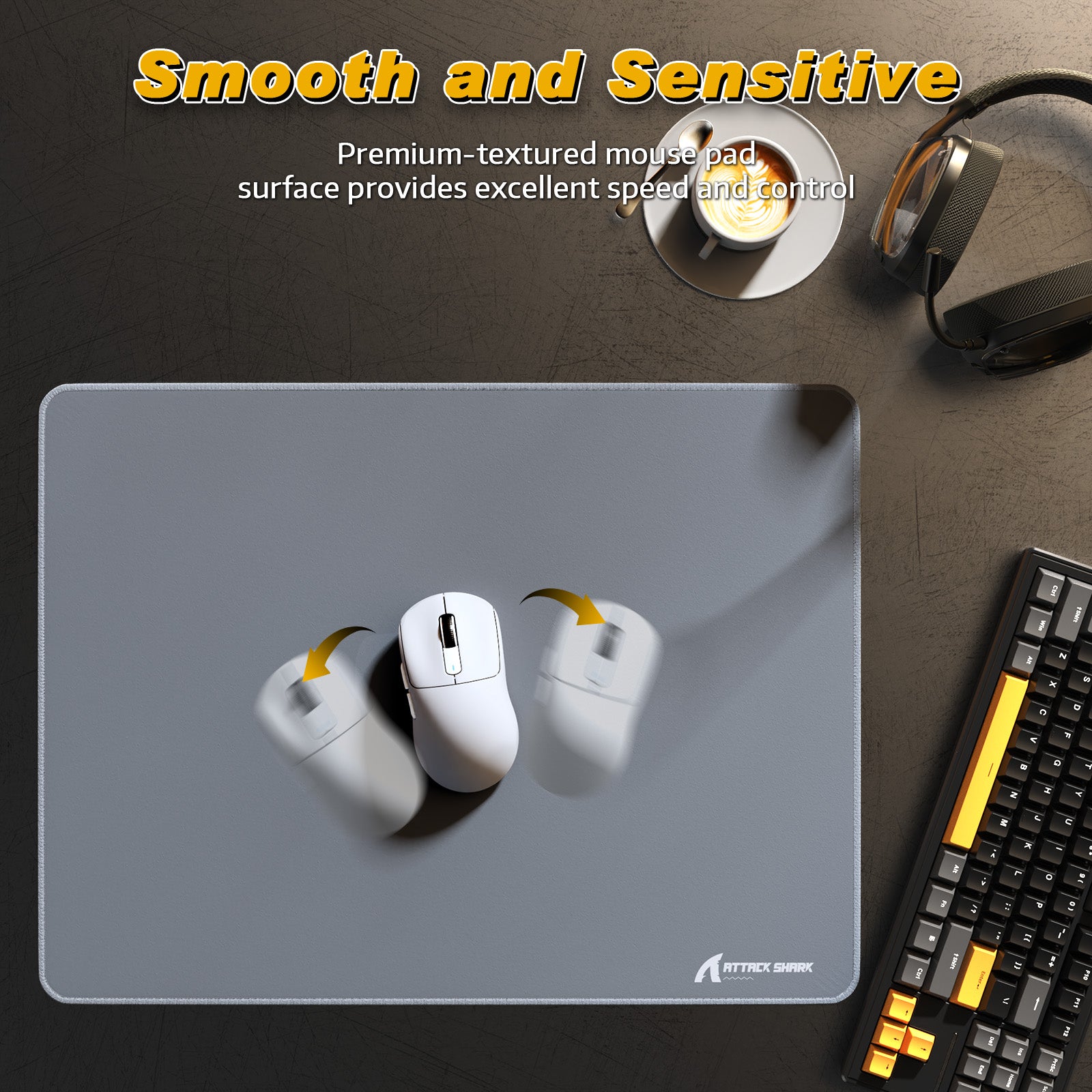 Mousepad Gamer eSport ATTACK SHARK CM02SE (410x310x4 MM)