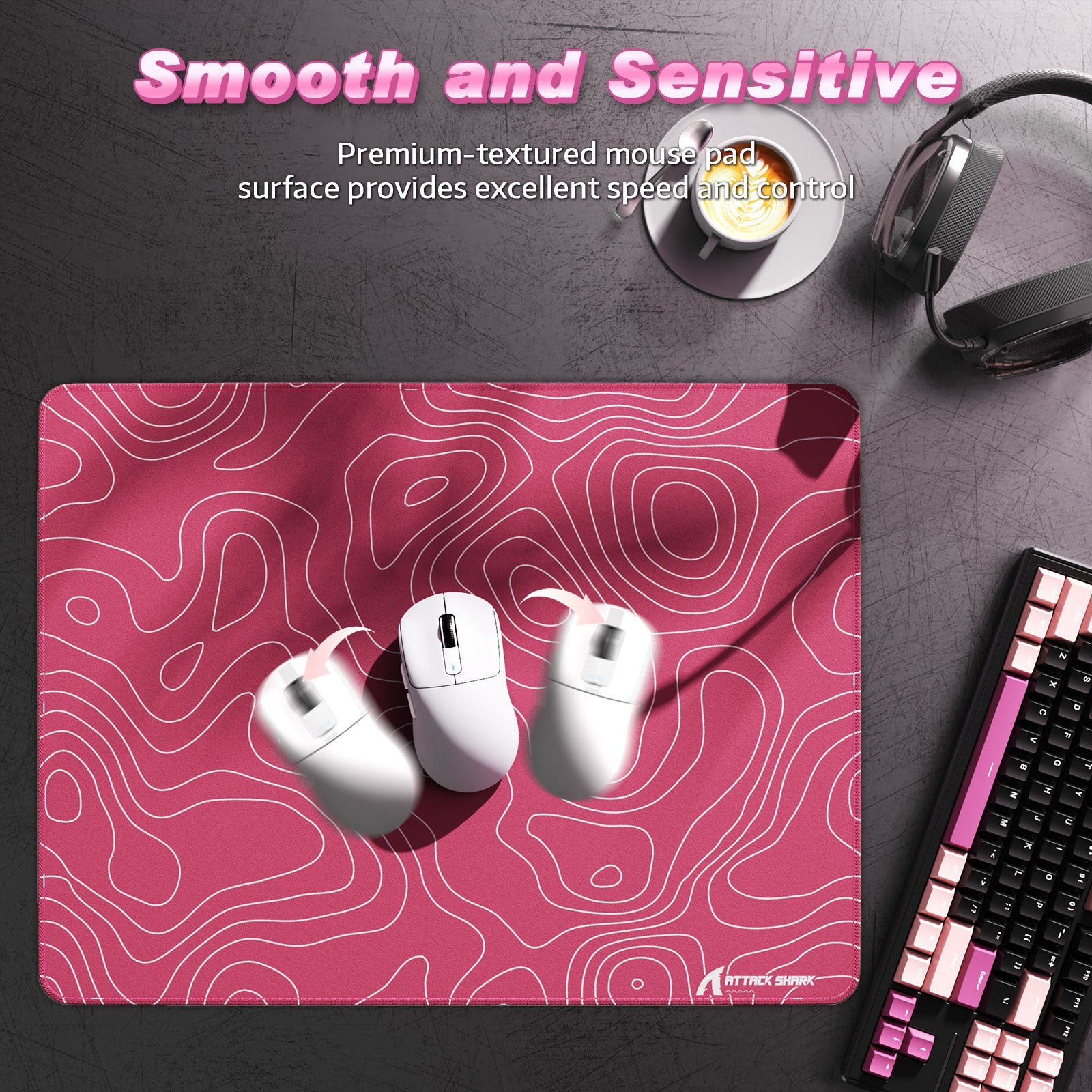Mousepad Gamer eSport ATTACK SHARK CM02SE (410x310x4 MM)