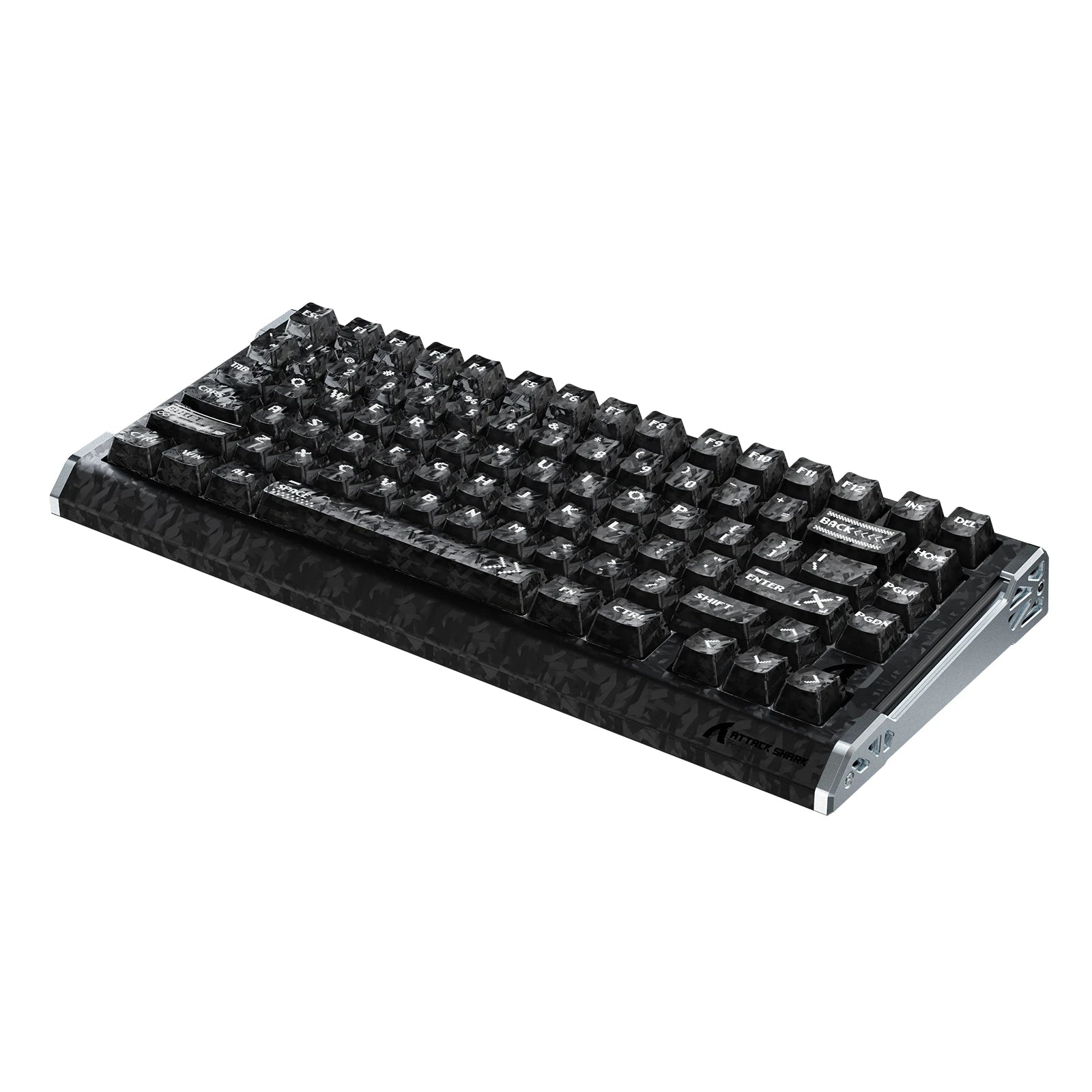 ATTACK SHARK R86 HE Teclado de fibra de carbono com acionamento rápido e switches magnéticos