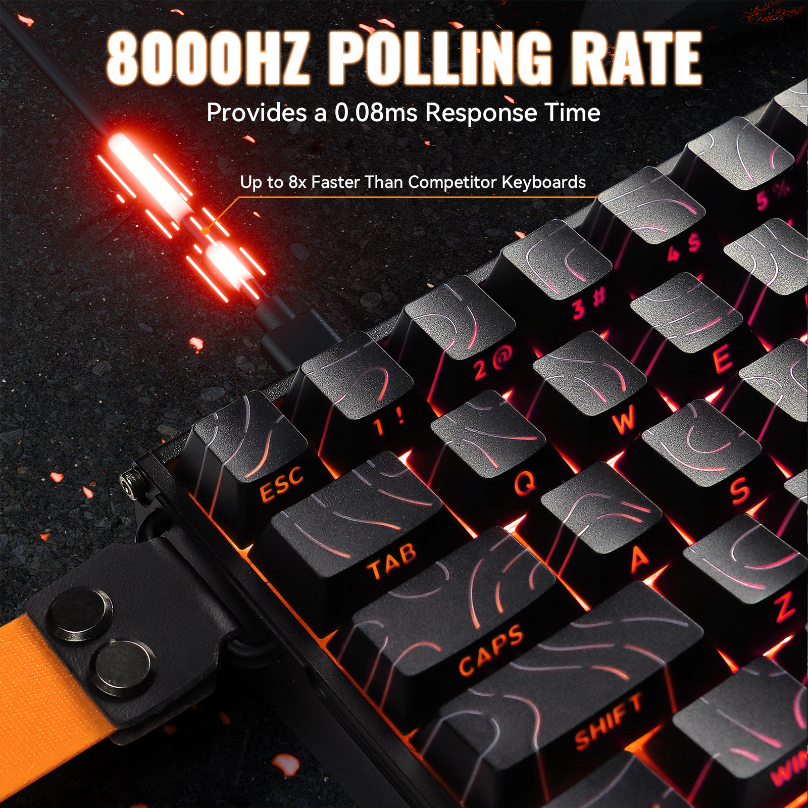 Teclado ATTACK SHARK X68MAX HE Rapid Trigger de Alumínio com Switch Magnético