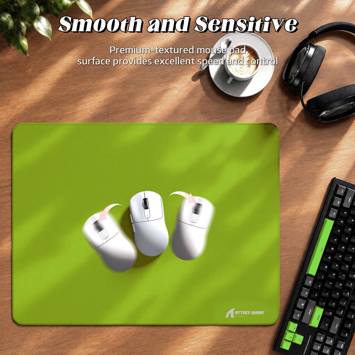 Mousepad gamer eSport ATTACK SHARK CM02SE (405x305x4 MM)