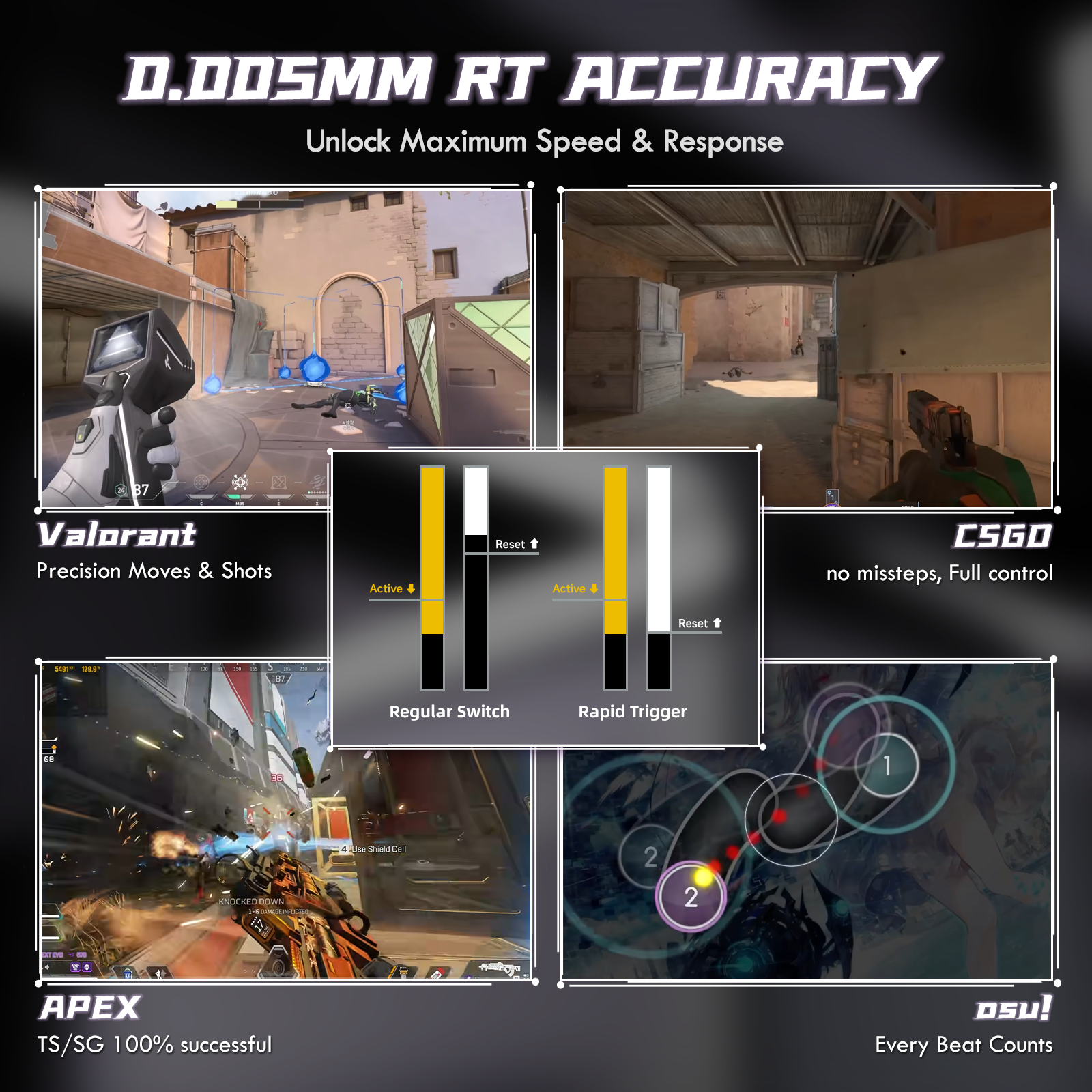 Teclado Mecânico ATTACK SHARK R85 HE Rapid Trigger com Switch Magnético e Custom Lightbox