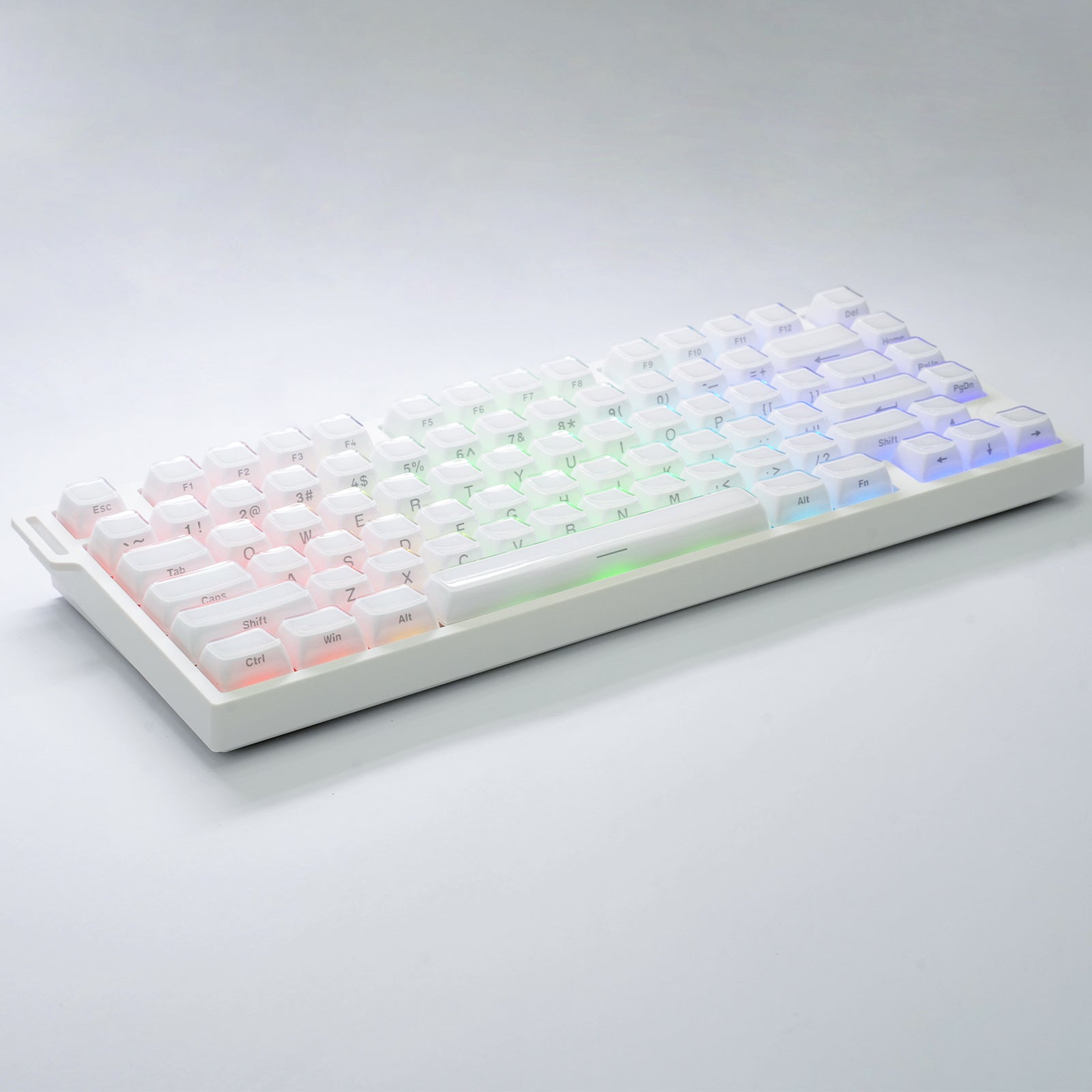 ATTACK SHARK SK03, 136 teclas, keycaps de cristal, perfil ASA, ANSI/ISO