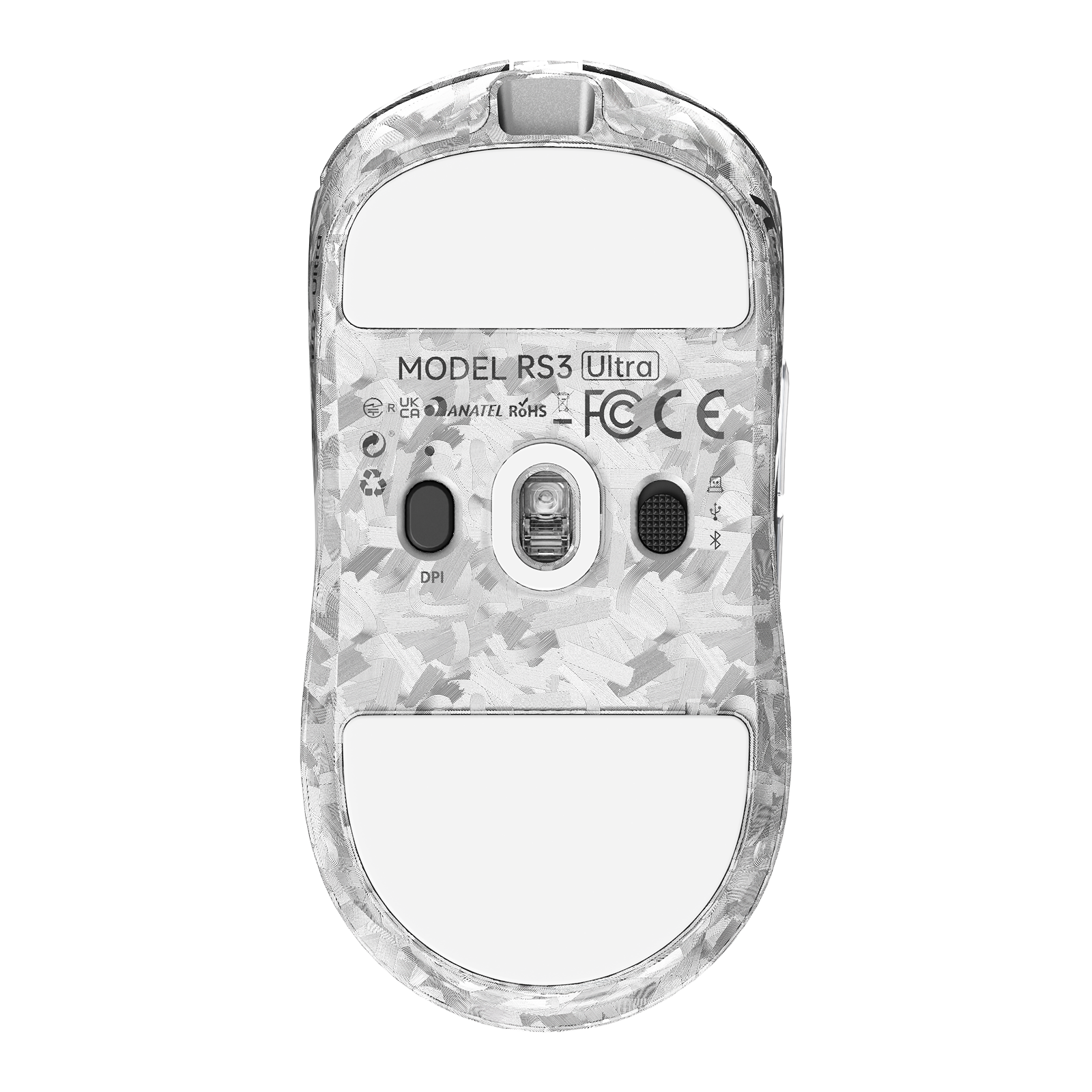 Pré-venda: Mouse Gamer Sem Fio ATTACK SHARK RS3 ULTRA Fibra de Carbono PAW3955MAX