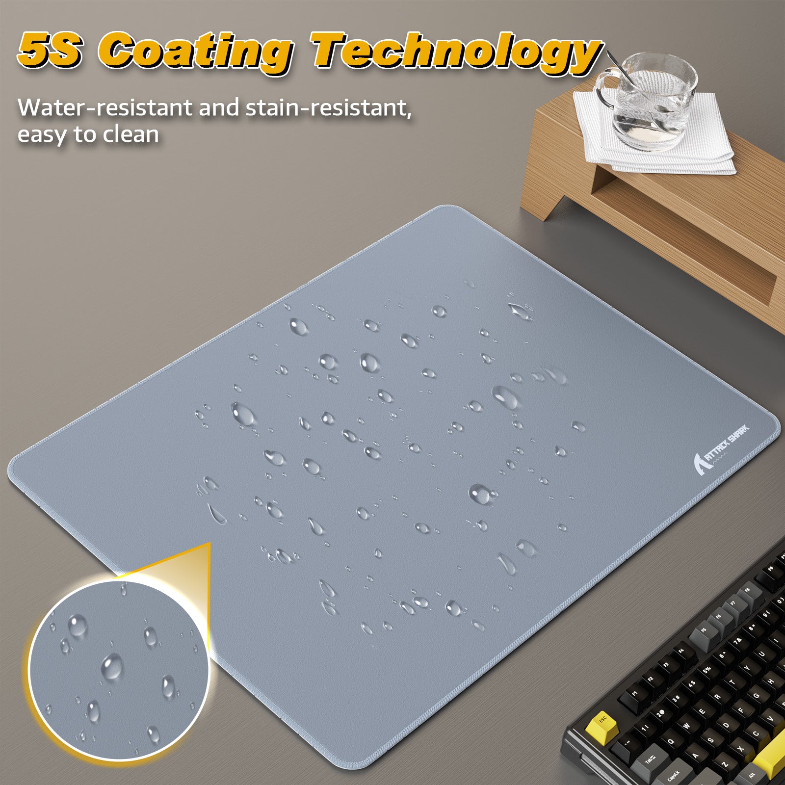 Mousepad Gamer eSport ATTACK SHARK CM02SE (410x310x4 MM)