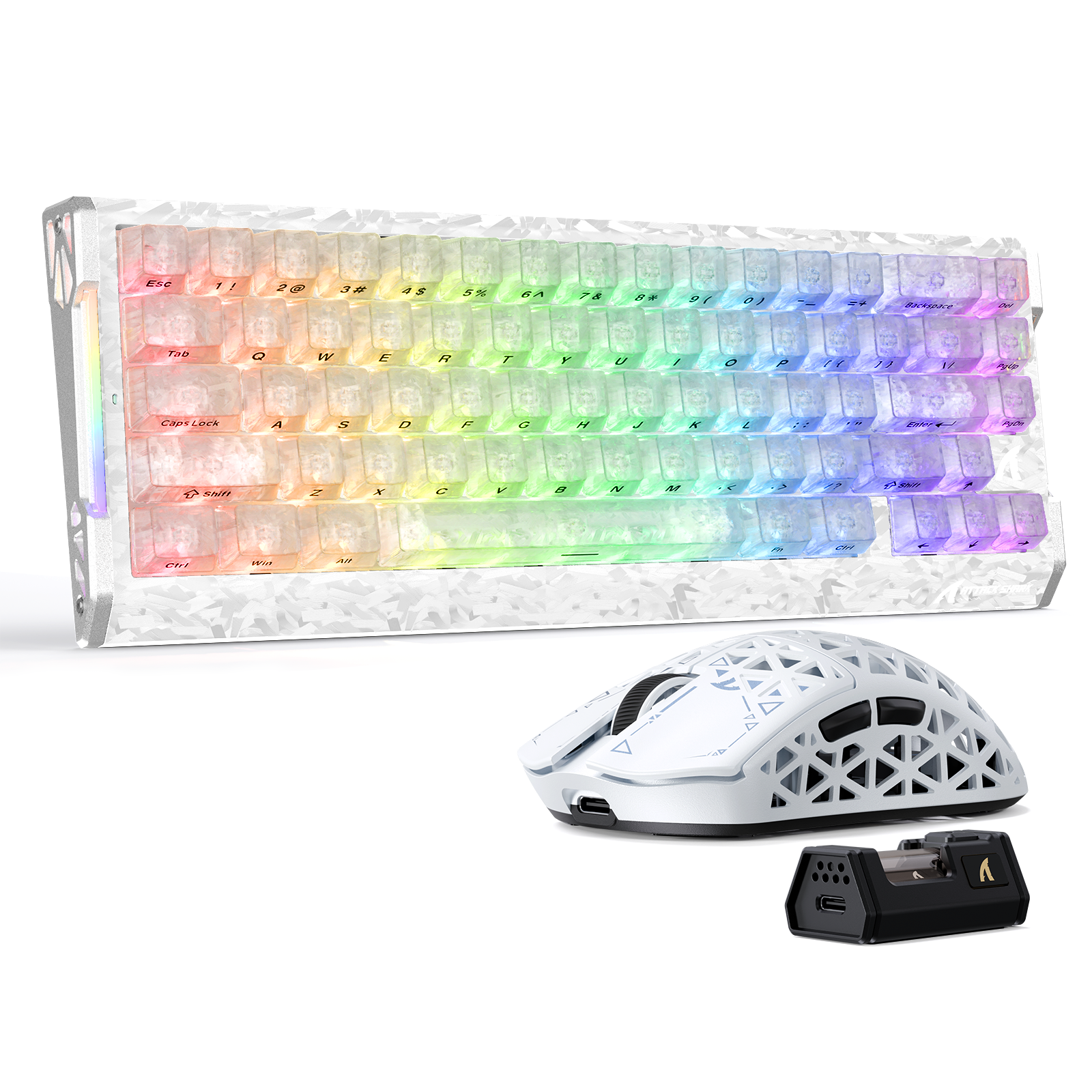 Pacote Gamer ATTACK SHARK R68 HE & R5 ULTRA Fibra de Carbono