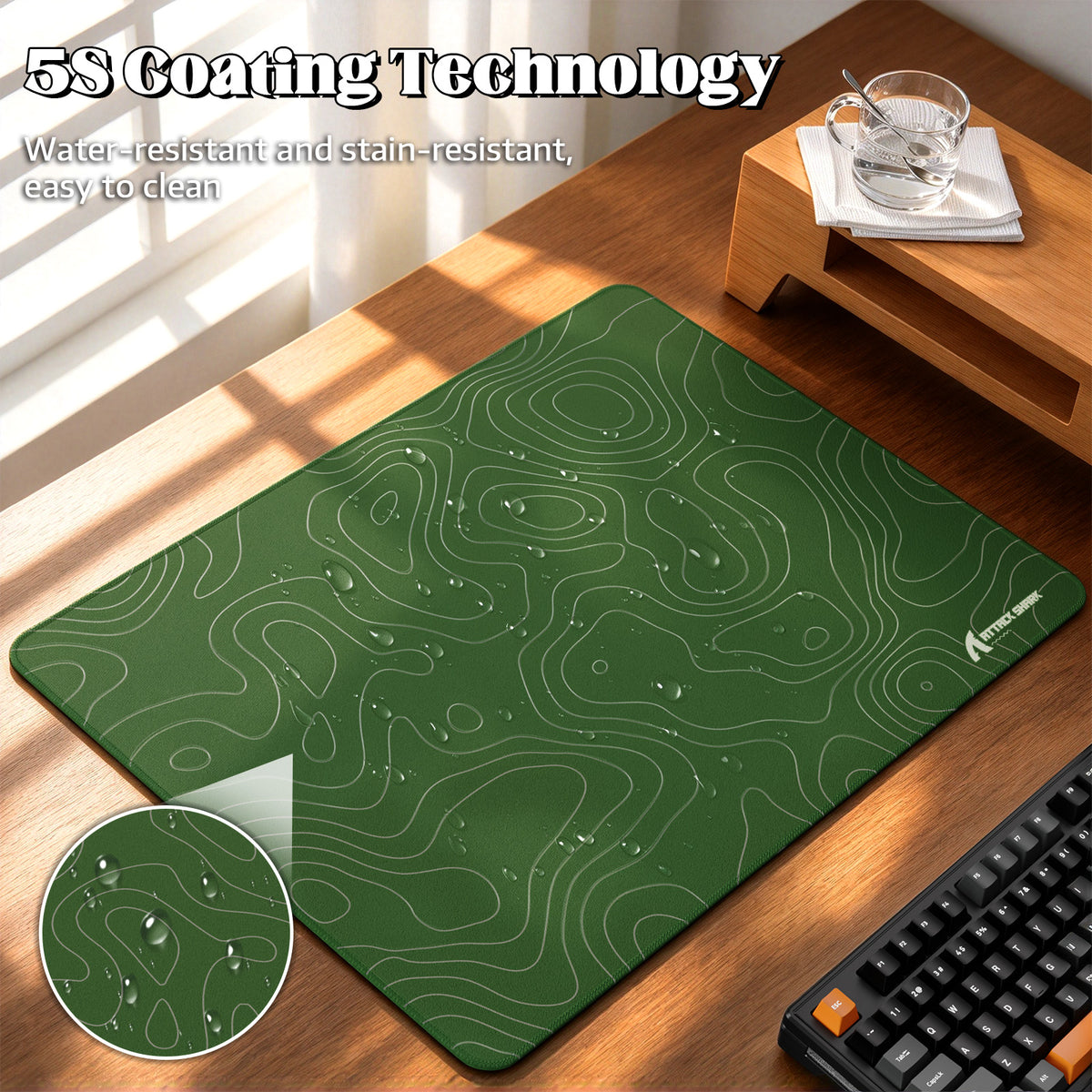 Mousepad gamer eSport ATTACK SHARK CM02SE (405x305x4 MM)