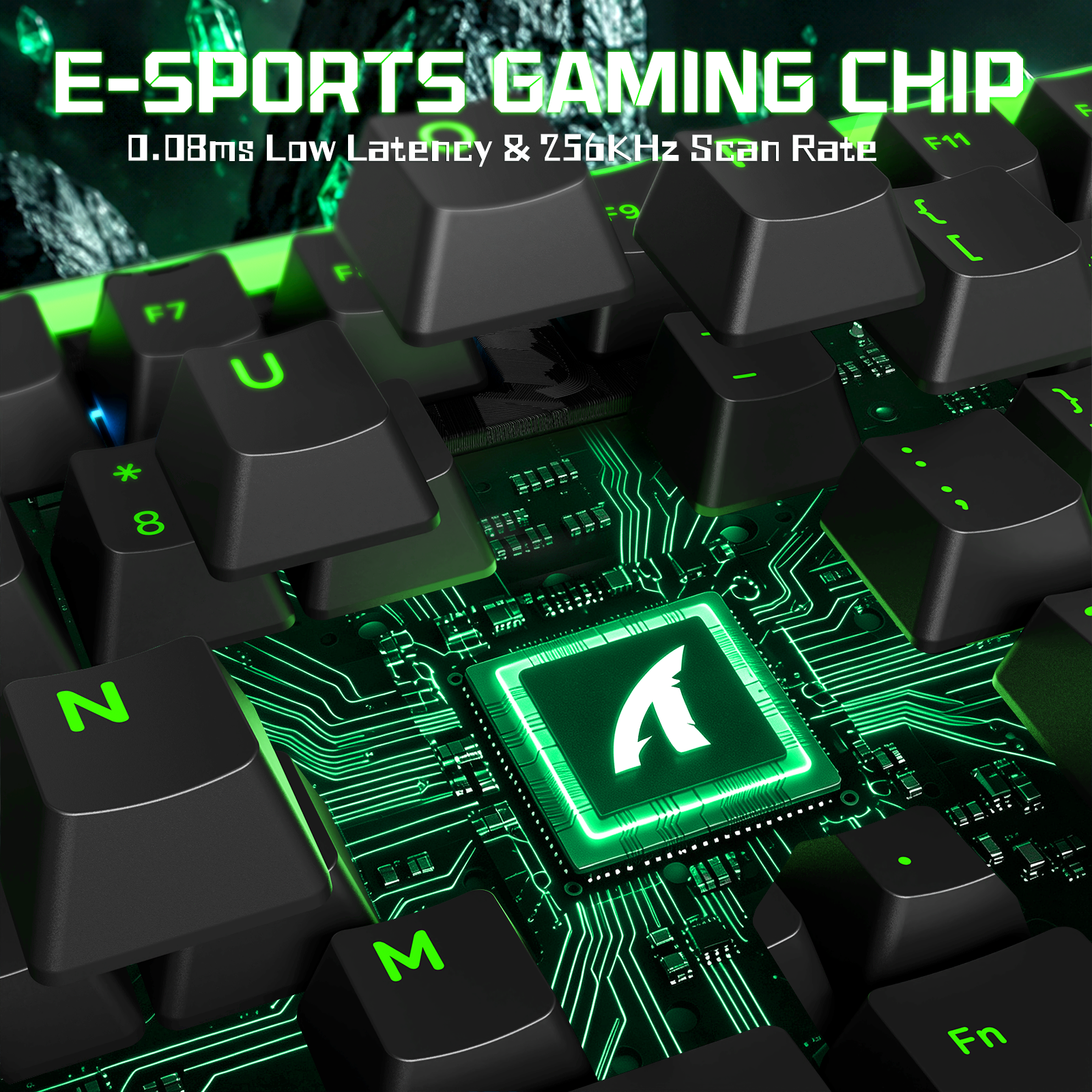Teclado com fio ATTACK SHARK R98 HE Carbon Fiber, gatilho rápido, interruptor magnético, com cabo enrolado C01 Ultra RGB