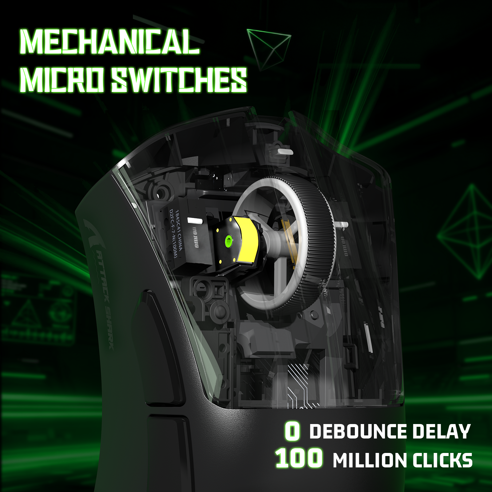 Mouse Gamer Tri-modo Ultra-Leve ATTACK SHARK V3