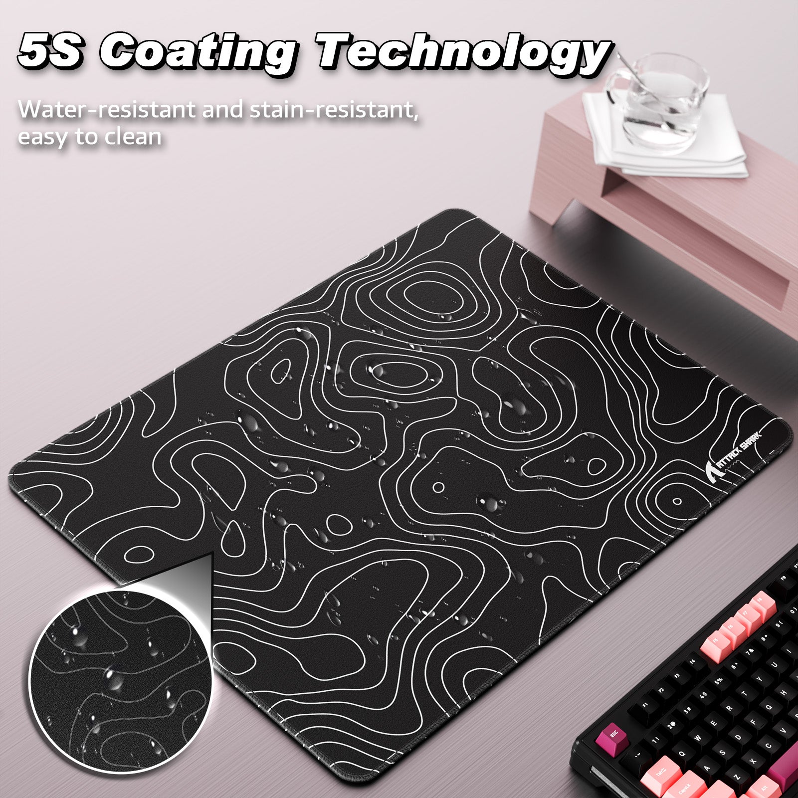 Mousepad Gamer eSport ATTACK SHARK CM02SE (410x310x4 MM)