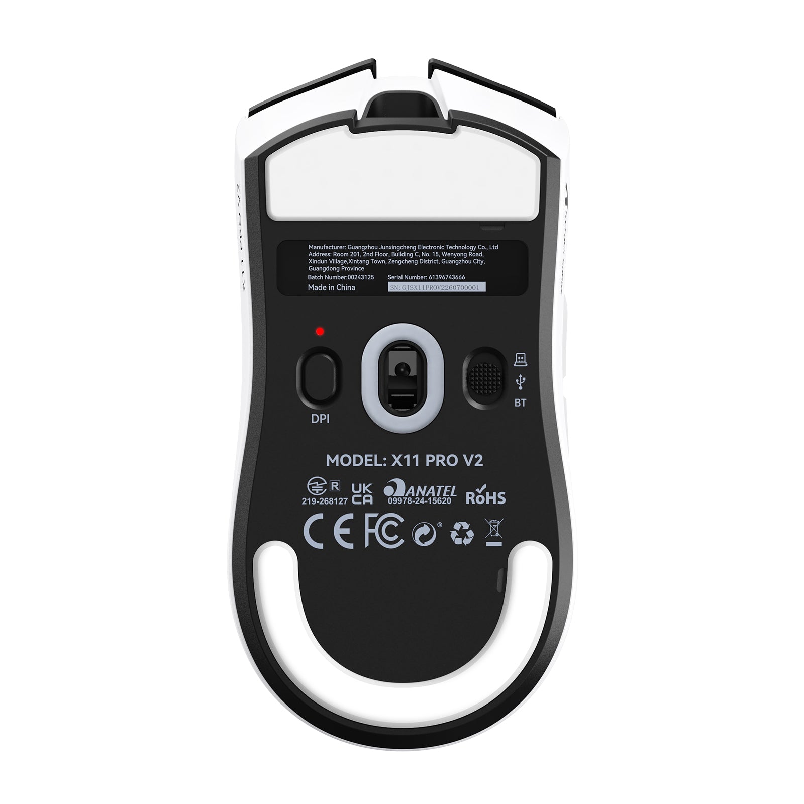 Mouse Gamer Sem Fio ATTACK SHARK X11 PRO V2 com Dock de Carregamento e Tela TFT