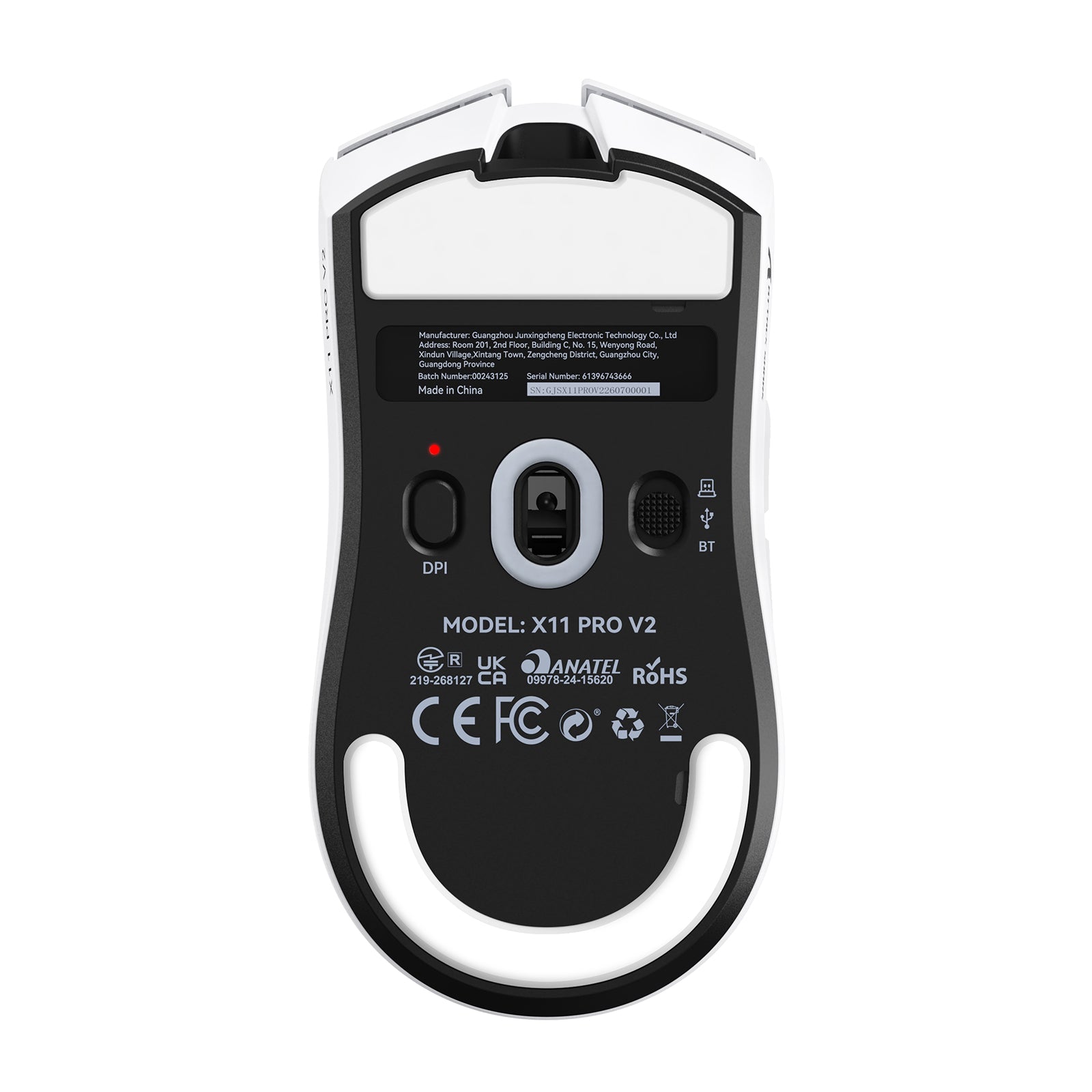 Mouse Gamer Sem Fio ATTACK SHARK X11 PRO V2 com Dock de Carregamento e Tela TFT