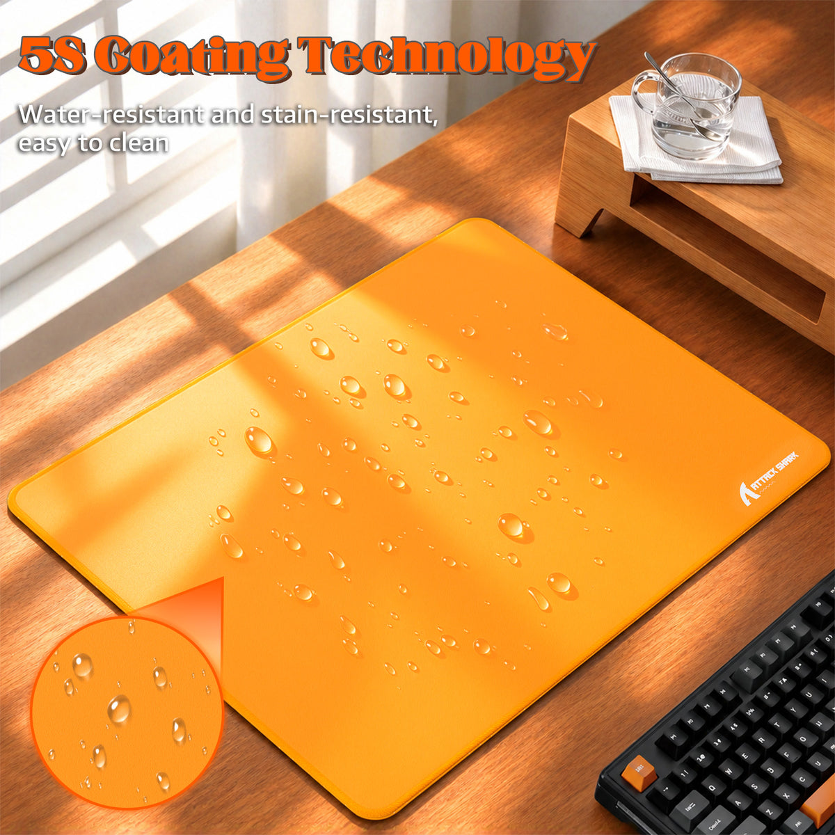 Mousepad gamer eSport ATTACK SHARK CM02SE (405x305x4 MM)