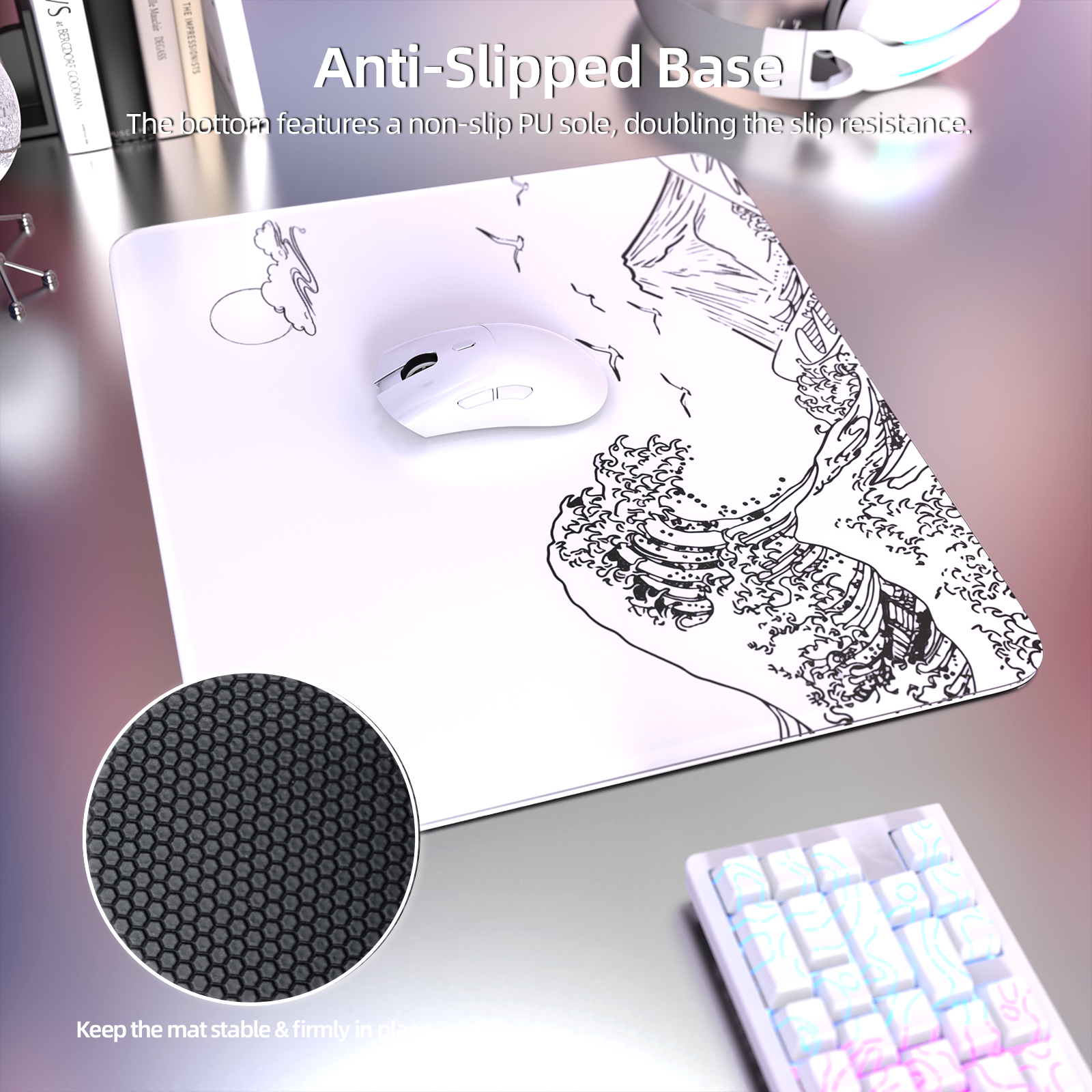 Mousepad Gamer de Vidro Temperado ATTACK SHARK CM05