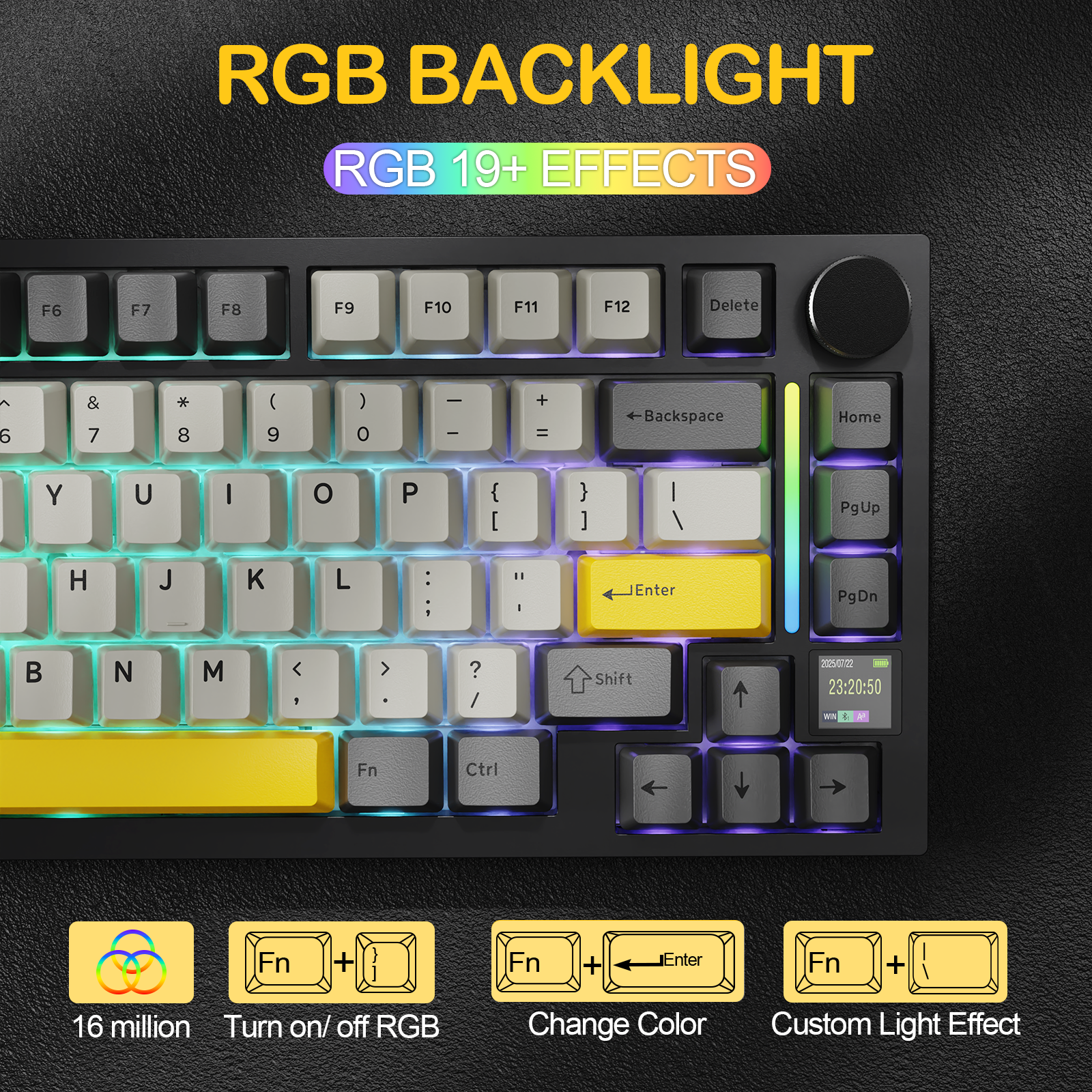 Teclado Mecânico Tri-modo ATTACK SHARK X820Ultra Gasket
