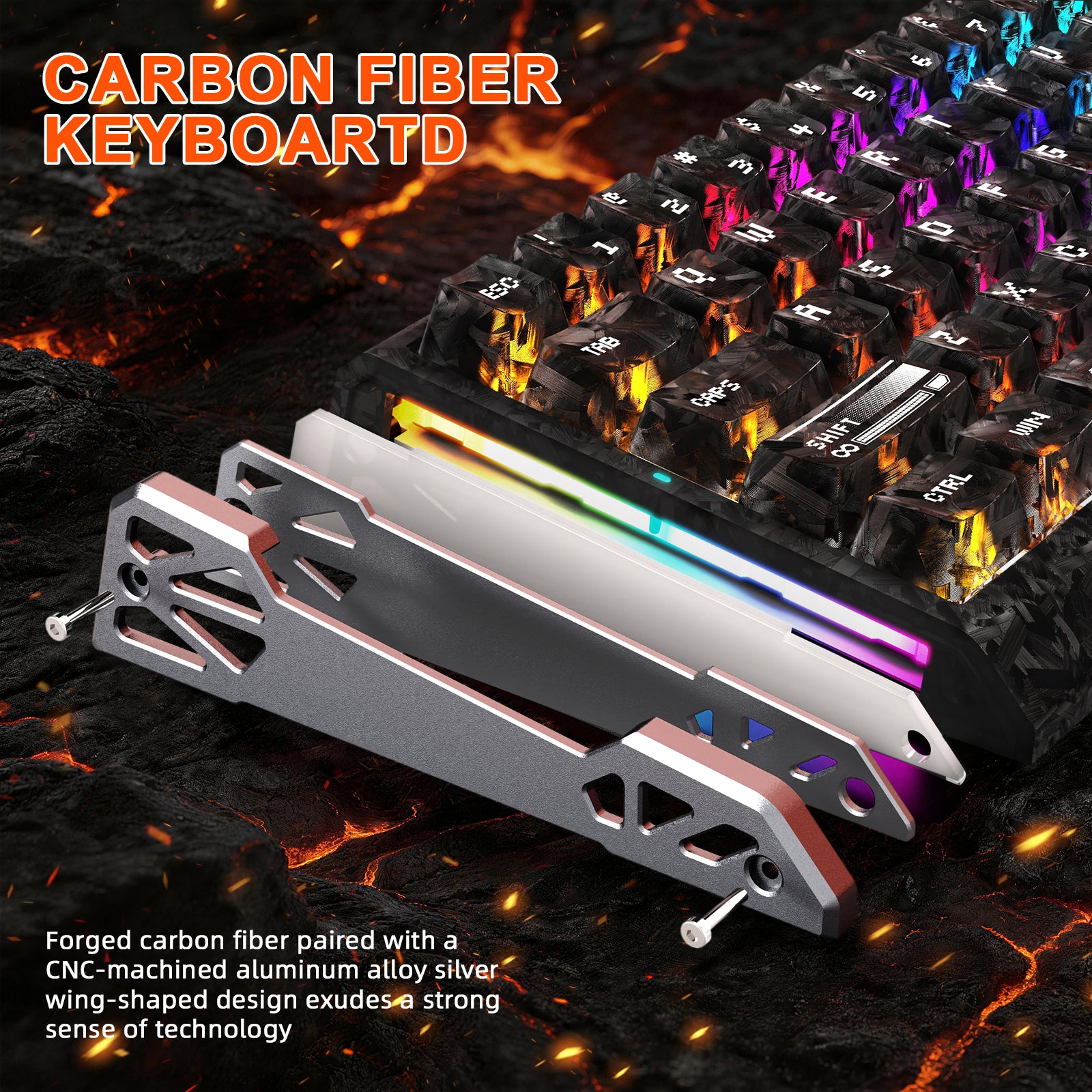 Pacote Gamer ATTACK SHARK R68 HE & R5 ULTRA Fibra de Carbono