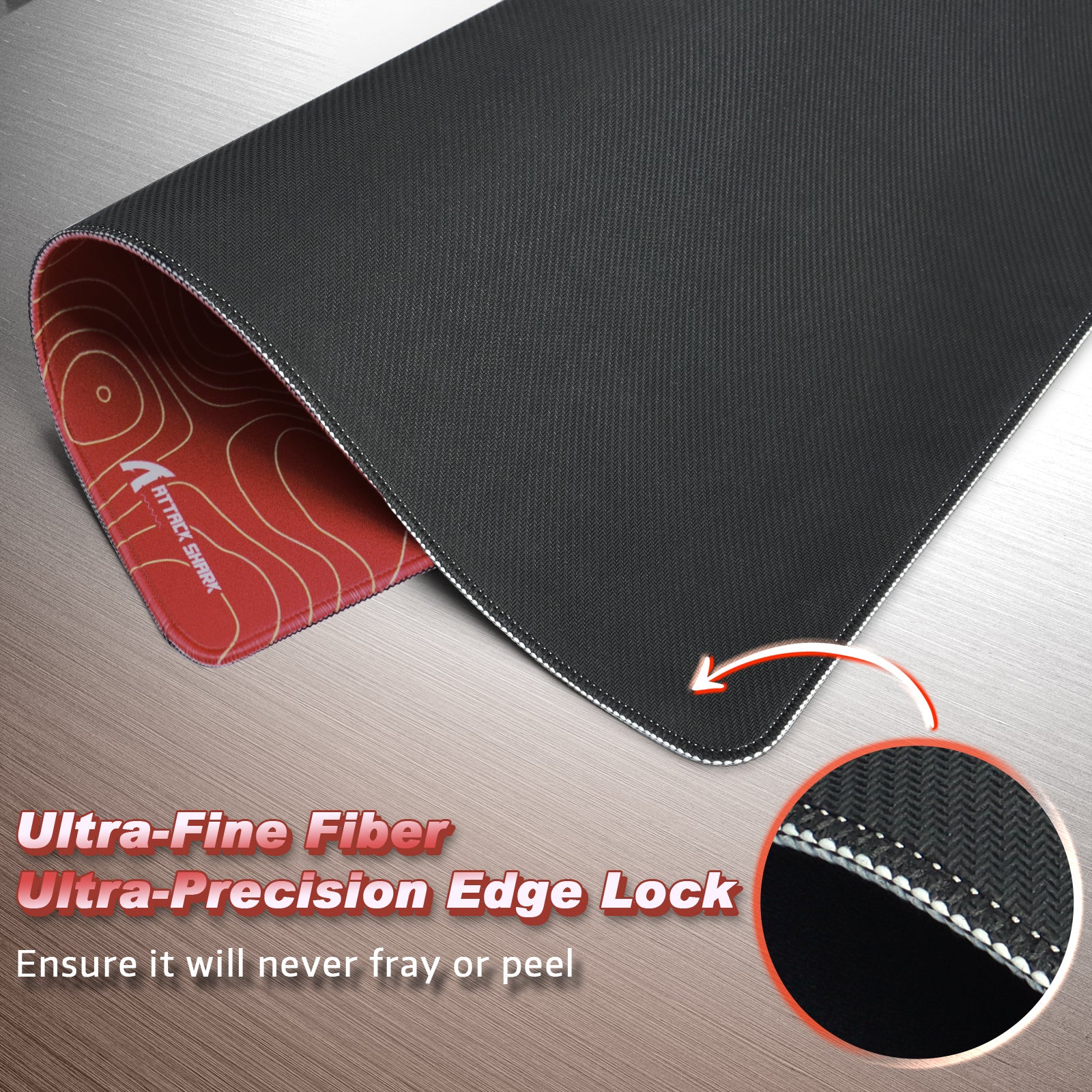 ATTACK SHARK CM02 Mousepad Gamer eSport (450x400x4 MM)