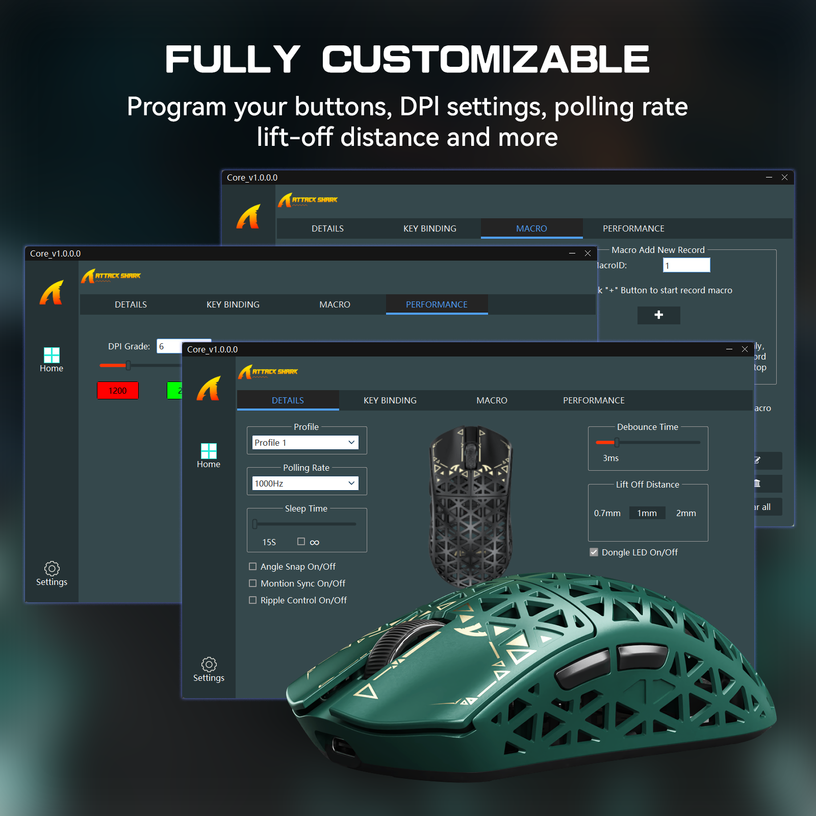 Mouse Gamer Sem Fio ATTACK SHARK R5 ULTRA Fibra de Carbono 8K PAW3950MAX