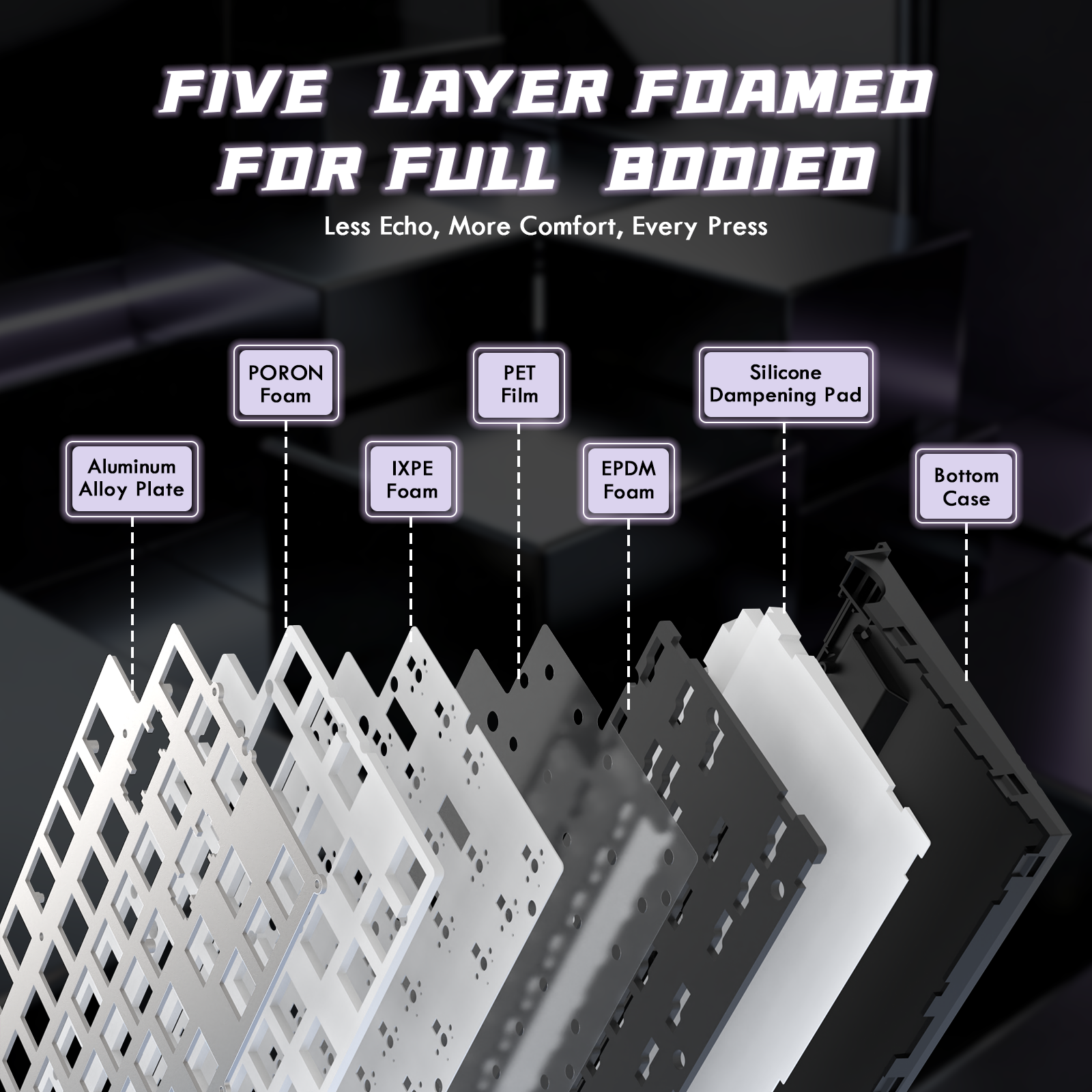 Teclado Mecânico ATTACK SHARK R85 HE Rapid Trigger com Switch Magnético e Custom Lightbox