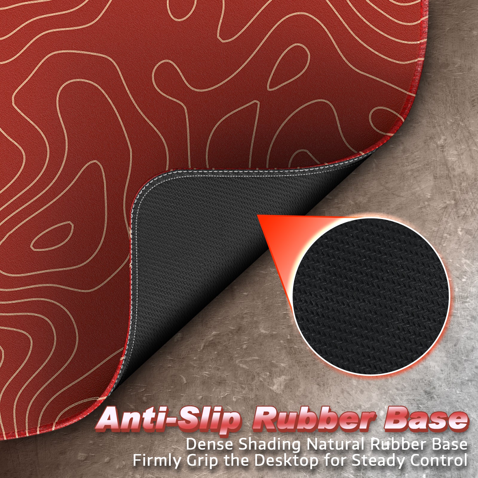 ATTACK SHARK CM02 Mousepad Gamer eSport (450x400x4 MM)