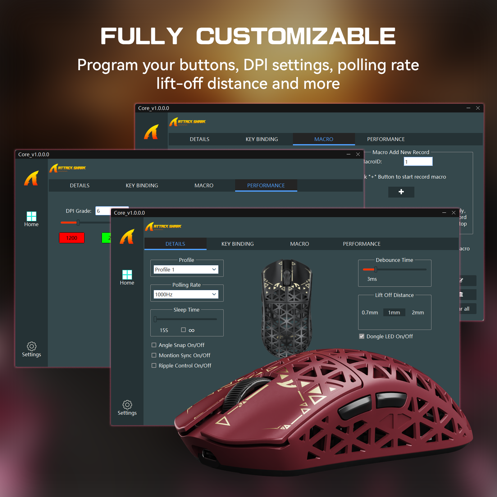 Mouse Gamer Sem Fio ATTACK SHARK R5 ULTRA Fibra de Carbono 8K PAW3950MAX