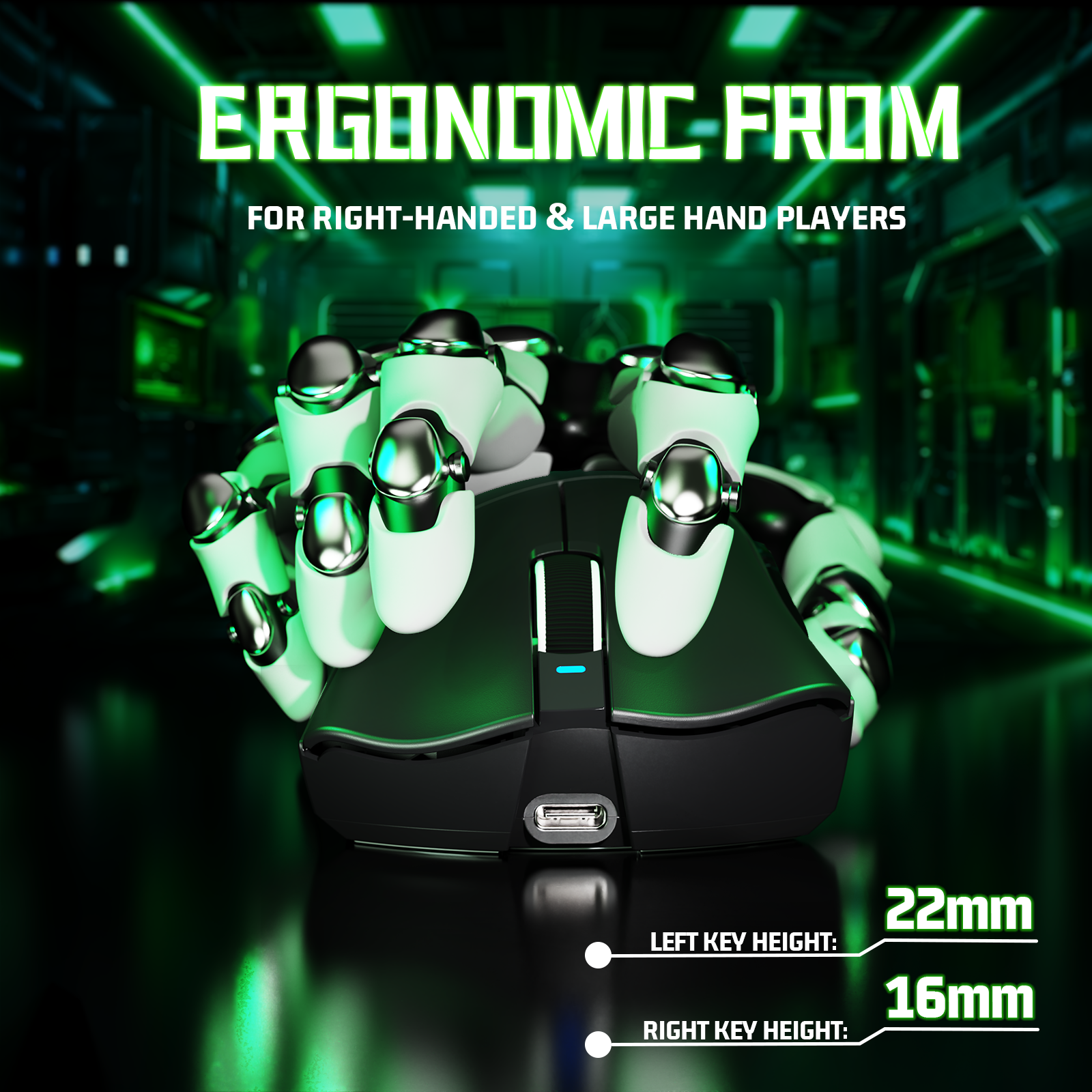 Mouse Gamer Tri-modo Ultra-Leve ATTACK SHARK V3