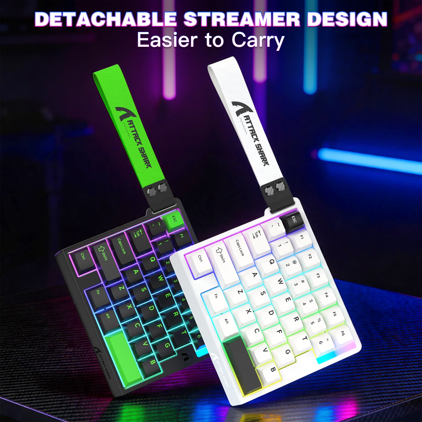 Teclado com Interruptor Magnético de Uma Mão ATTACK SHARK M36 HE