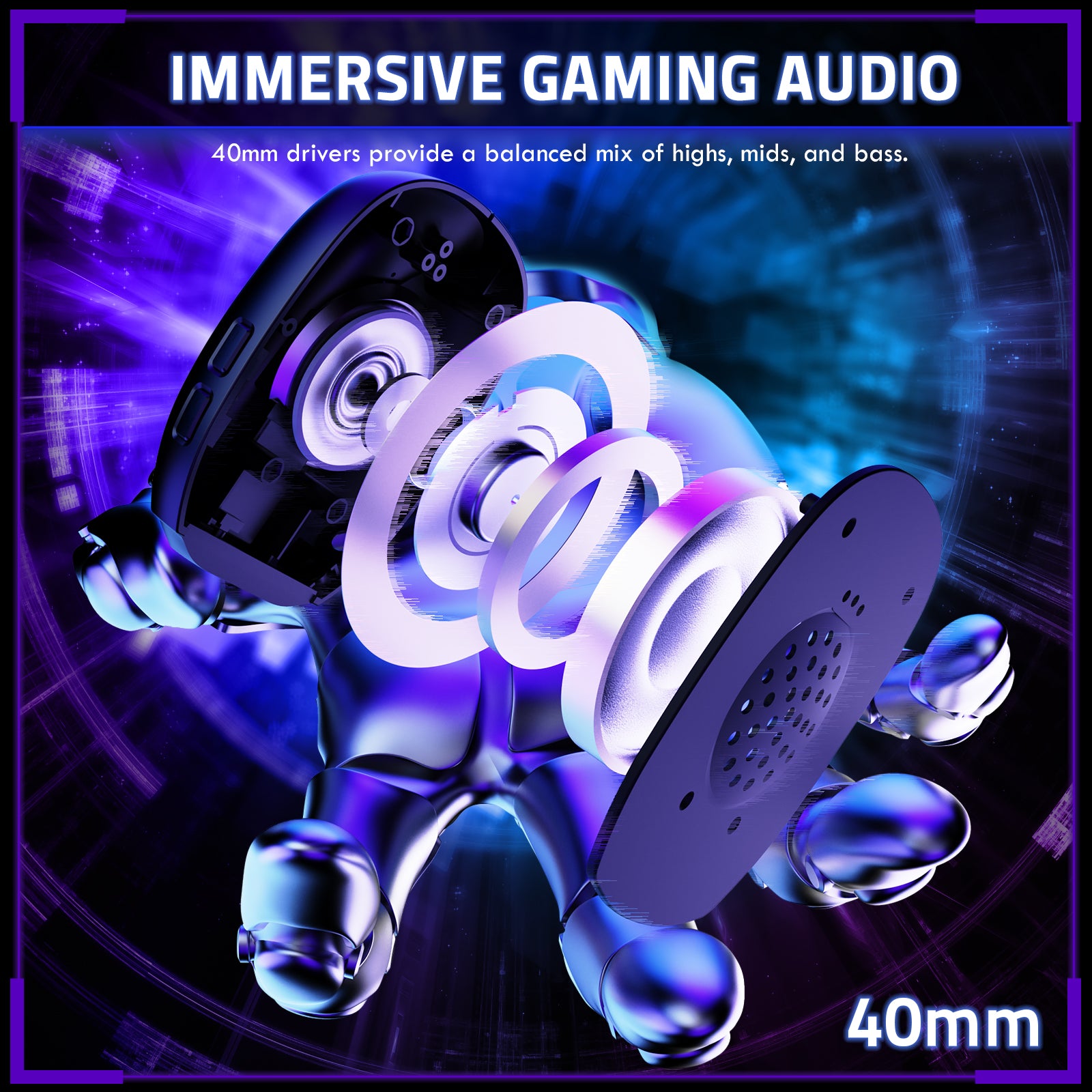 Headset Gamer Sem Fio ATTACK SHARK L80PRO