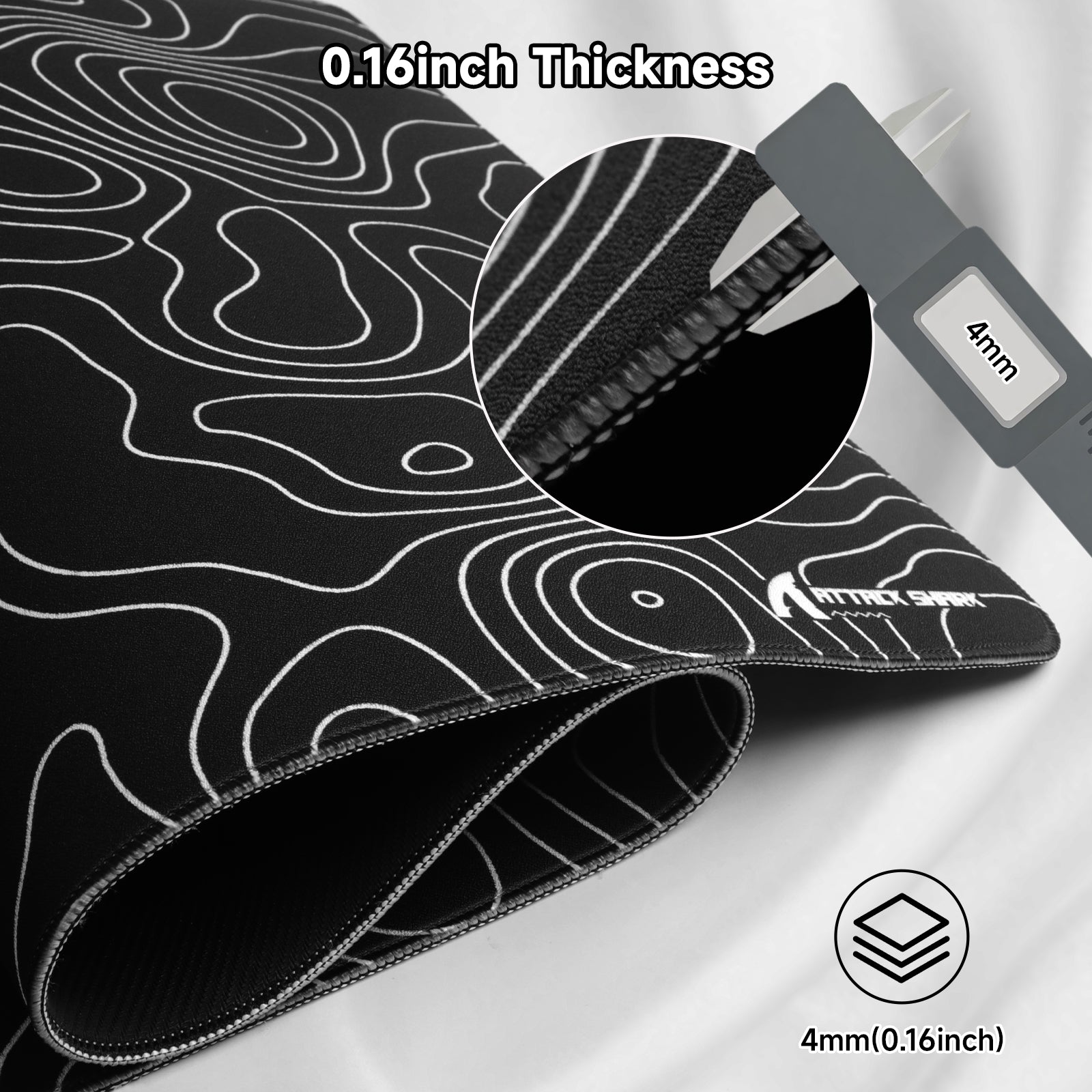 Mousepad Gamer eSport ATTACK SHARK CM02PRO (900x400x4 MM)