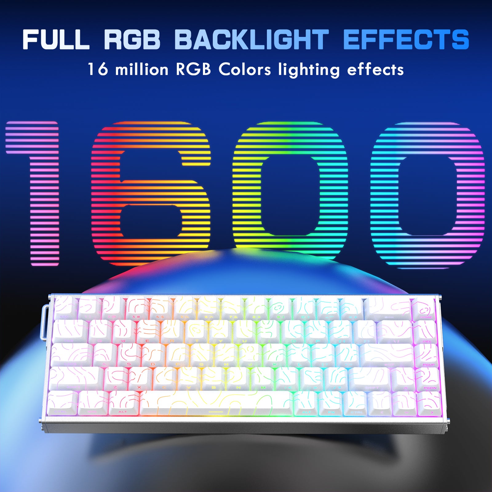 Teclado ATTACK SHARK X68MAX HE Rapid Trigger CNC de Alumínio com Switch Magnético e Cabo Enrolado RGB C01Ultra